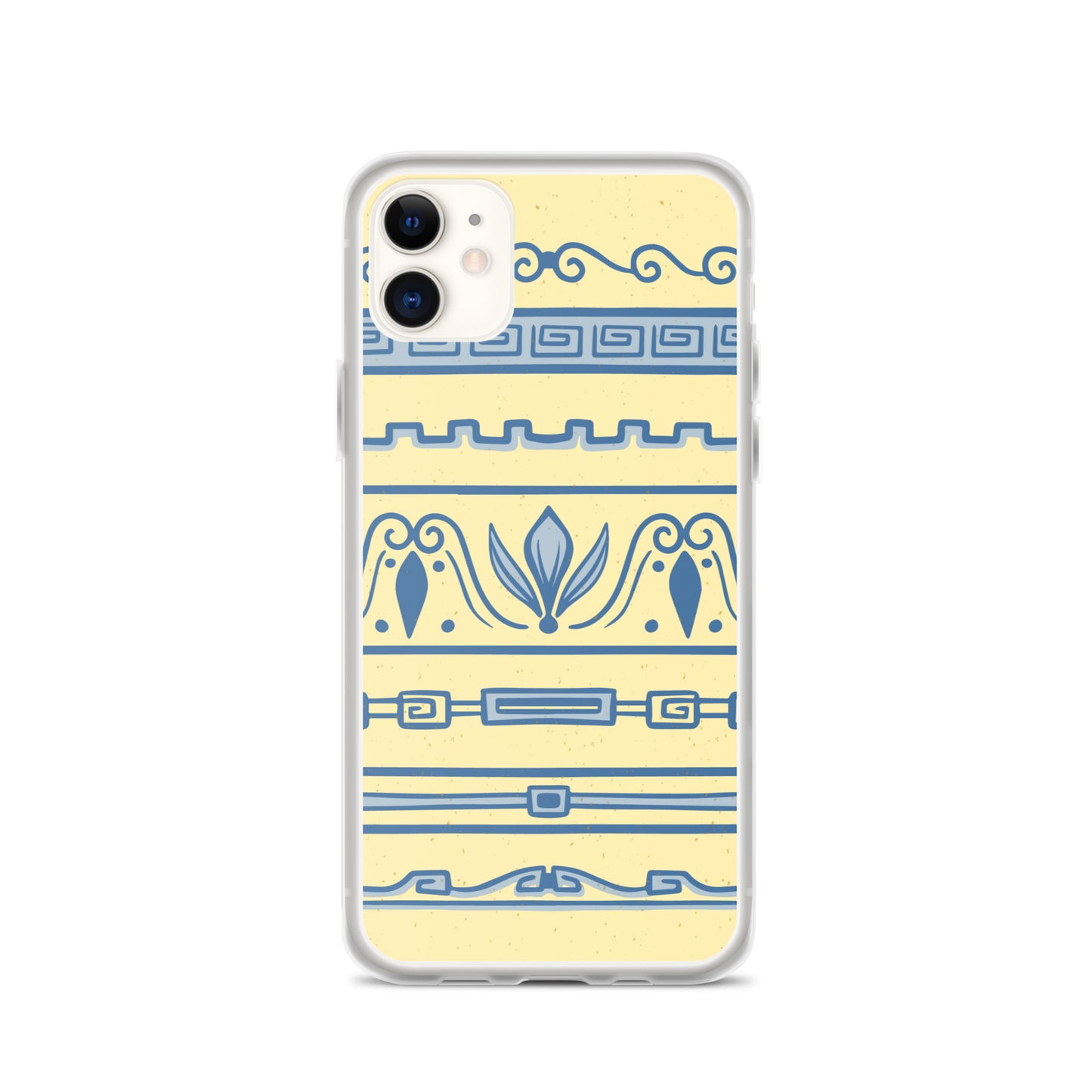 Watercolor Yellow Greek Clear Case for iPhone®