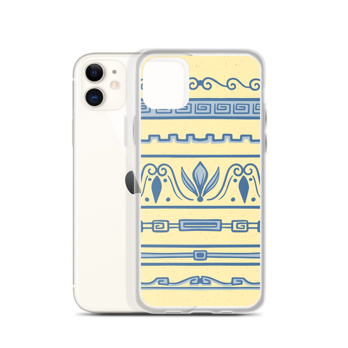 Watercolor Yellow Greek Clear Case for iPhone®