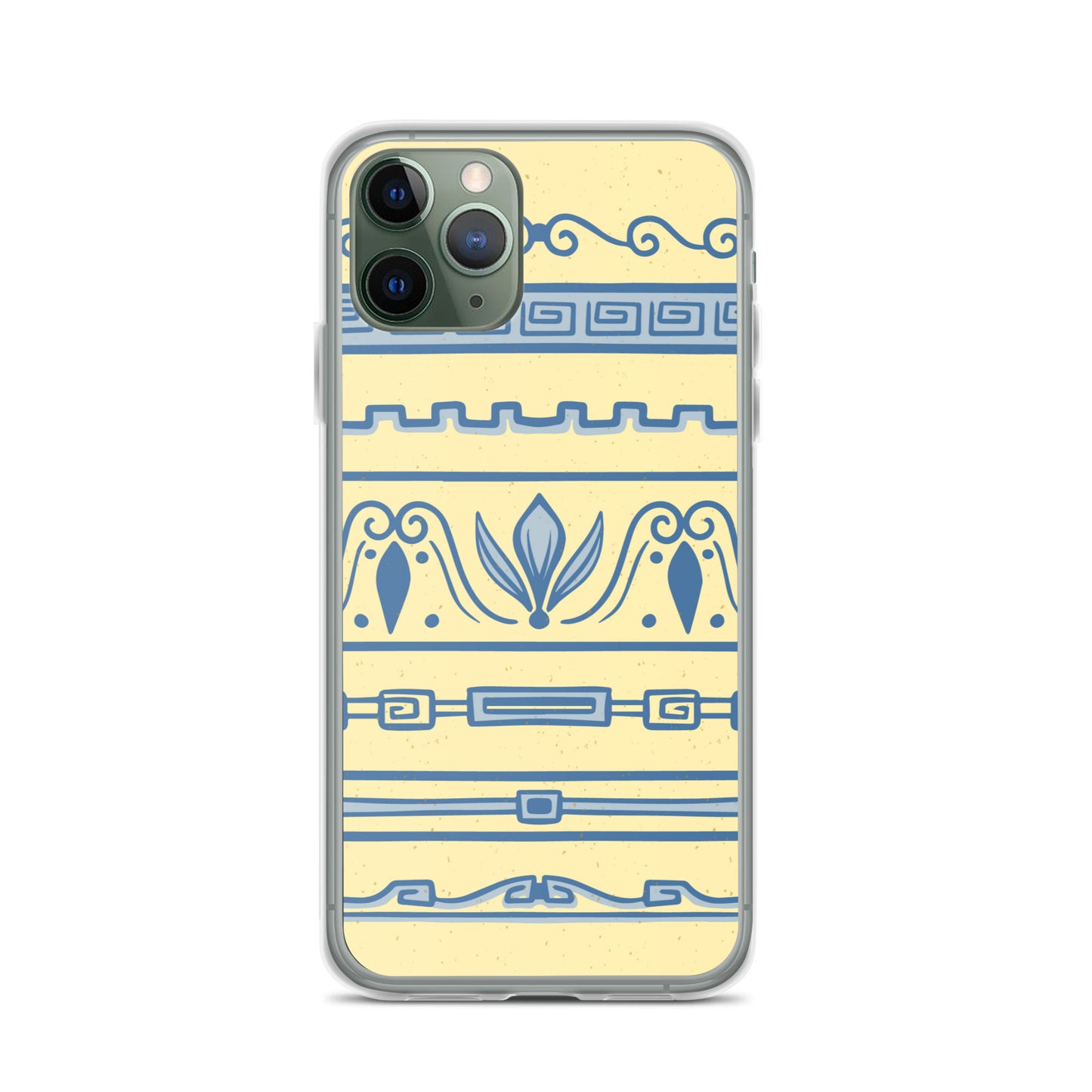 Watercolor Yellow Greek Clear Case for iPhone®