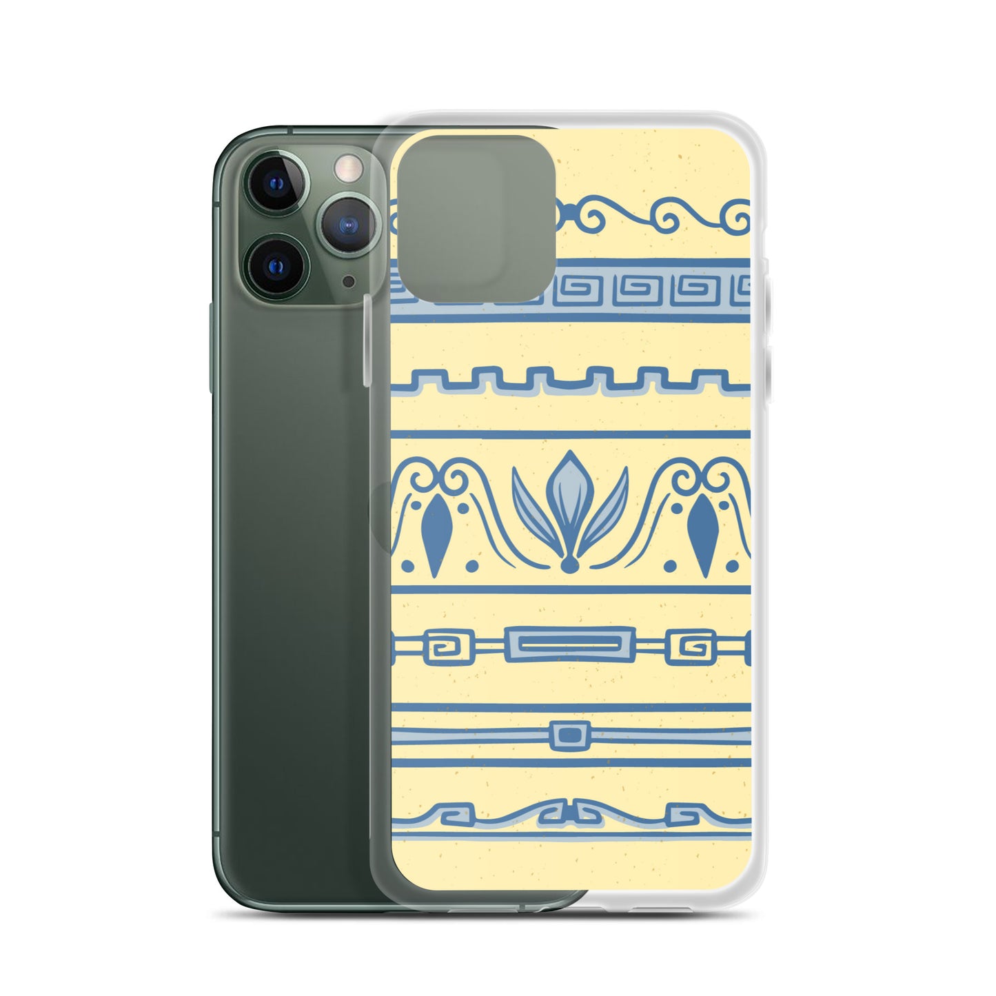 Watercolor Yellow Greek Clear Case for iPhone®