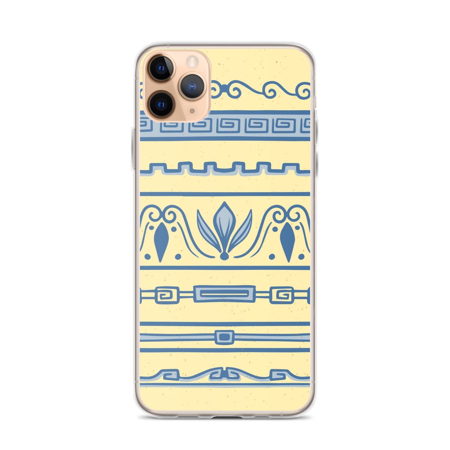 Watercolor Yellow Greek Clear Case for iPhone®