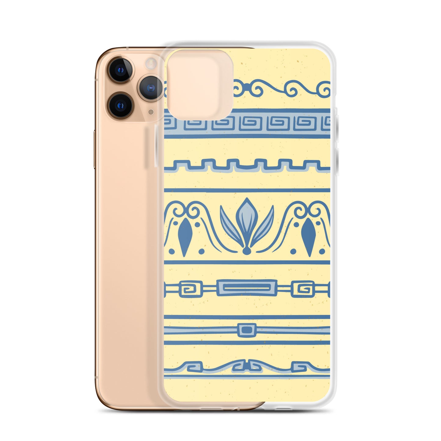 Watercolor Yellow Greek Clear Case for iPhone®