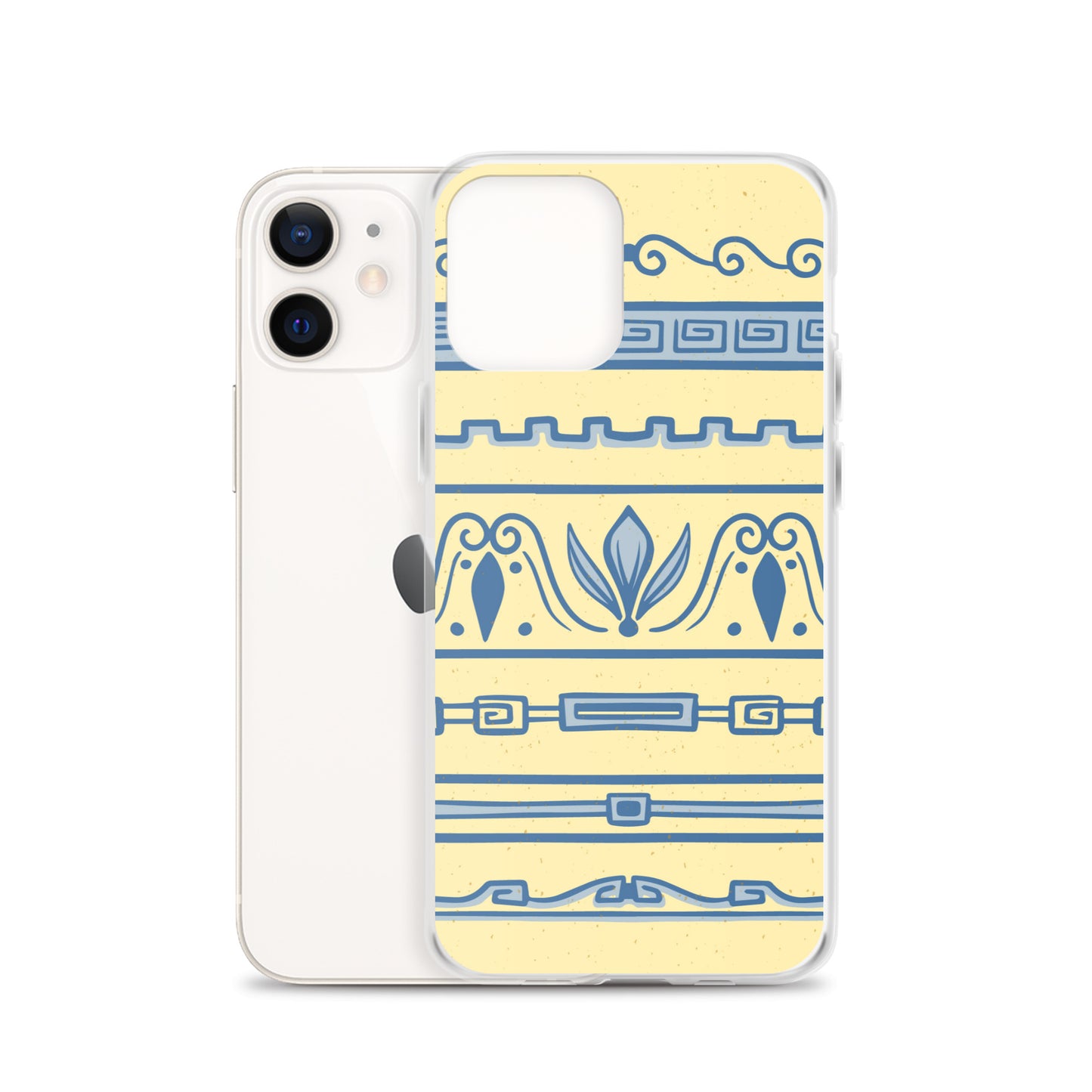 Watercolor Yellow Greek Clear Case for iPhone®