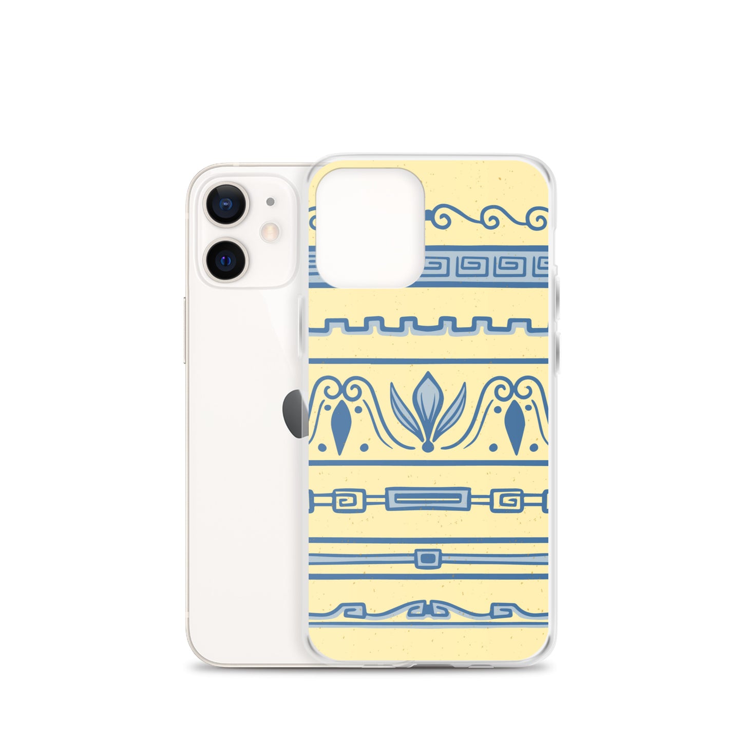 Watercolor Yellow Greek Clear Case for iPhone®