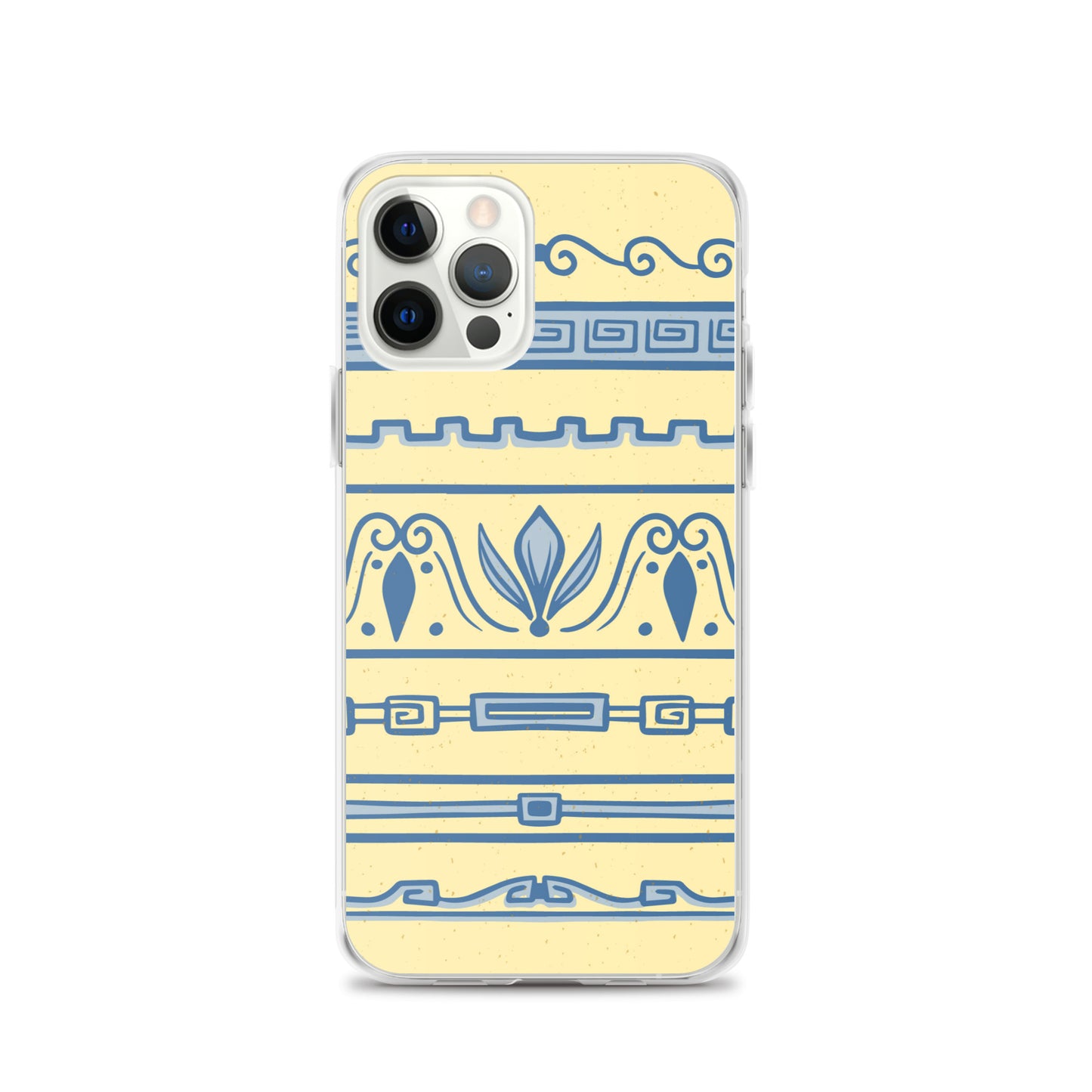 Watercolor Yellow Greek Clear Case for iPhone®