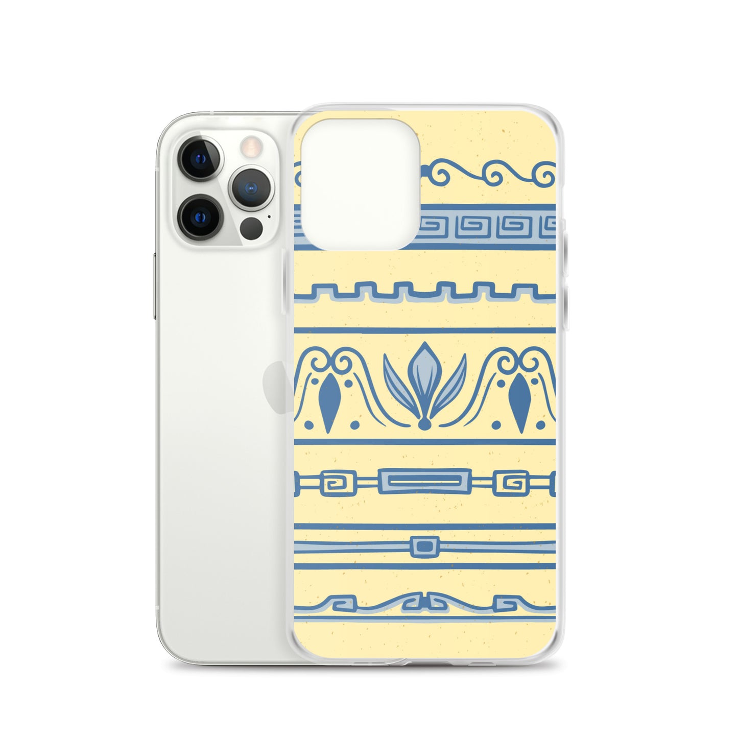 Watercolor Yellow Greek Clear Case for iPhone®