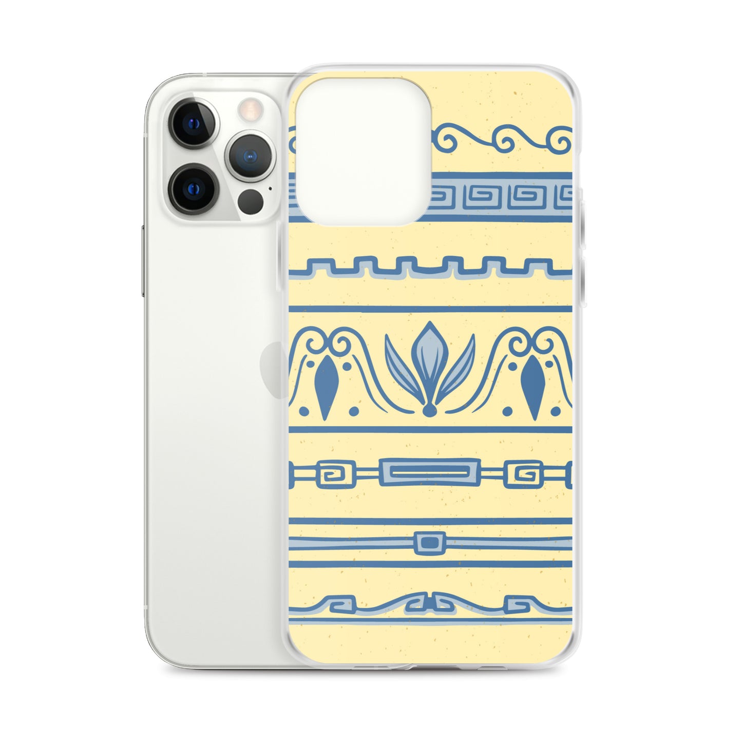 Watercolor Yellow Greek Clear Case for iPhone®