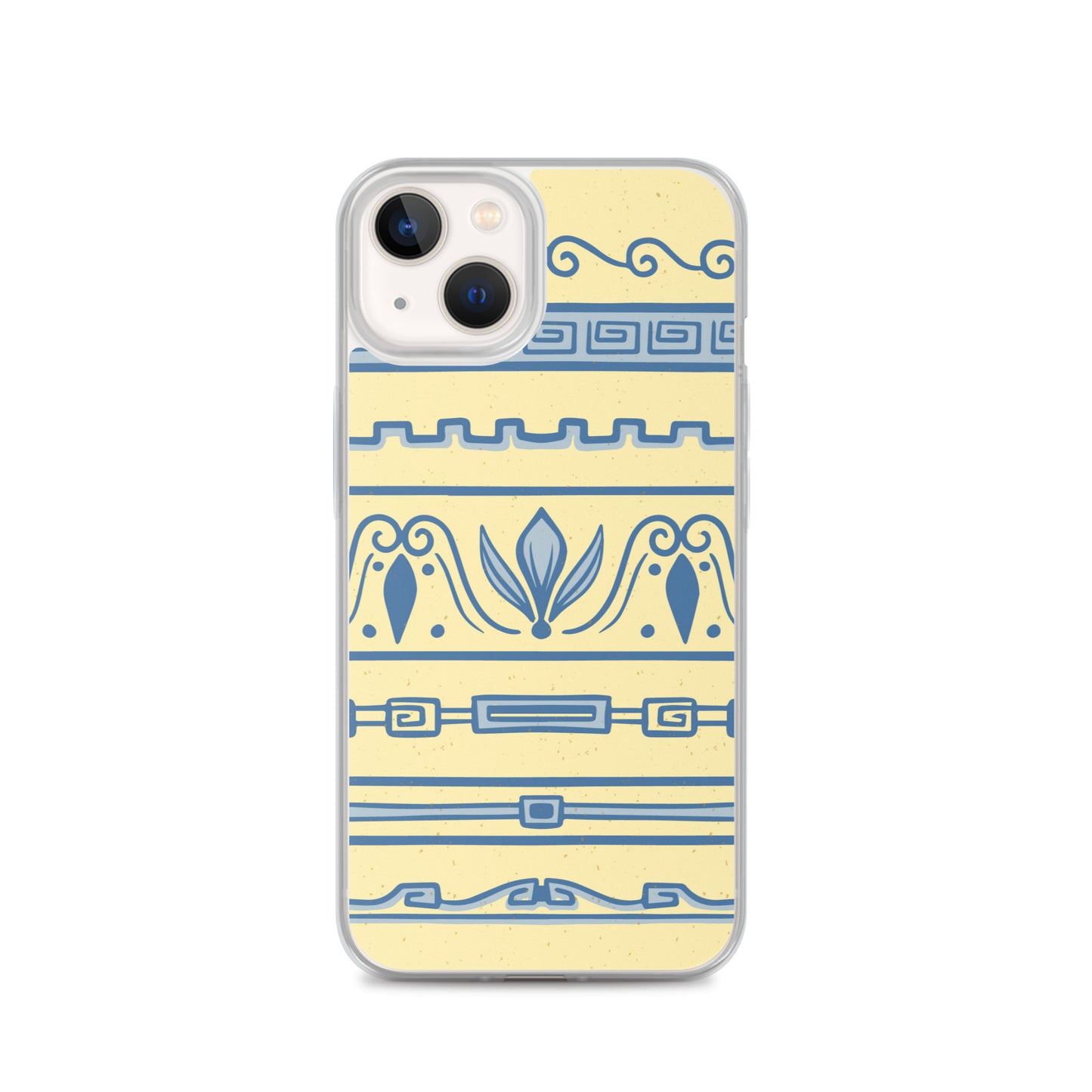 Watercolor Yellow Greek Clear Case for iPhone®
