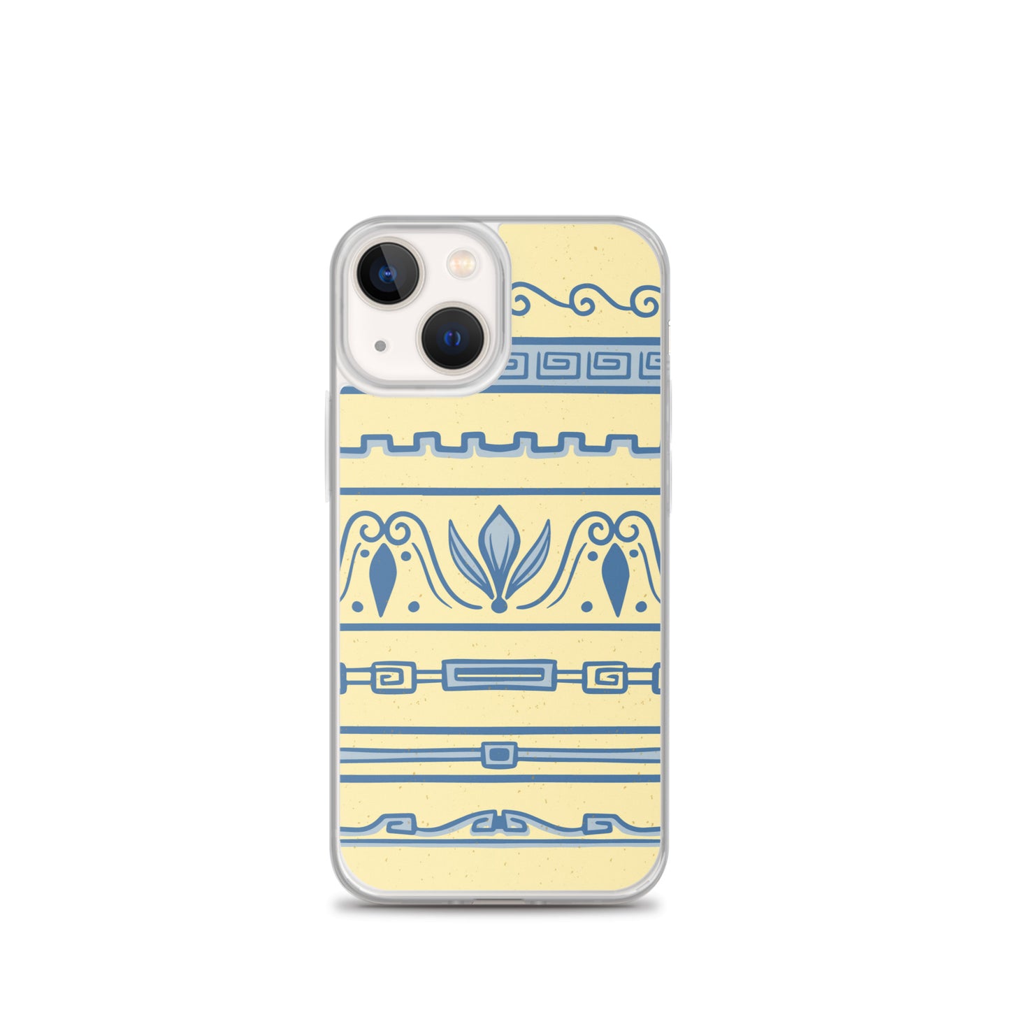 Watercolor Yellow Greek Clear Case for iPhone®