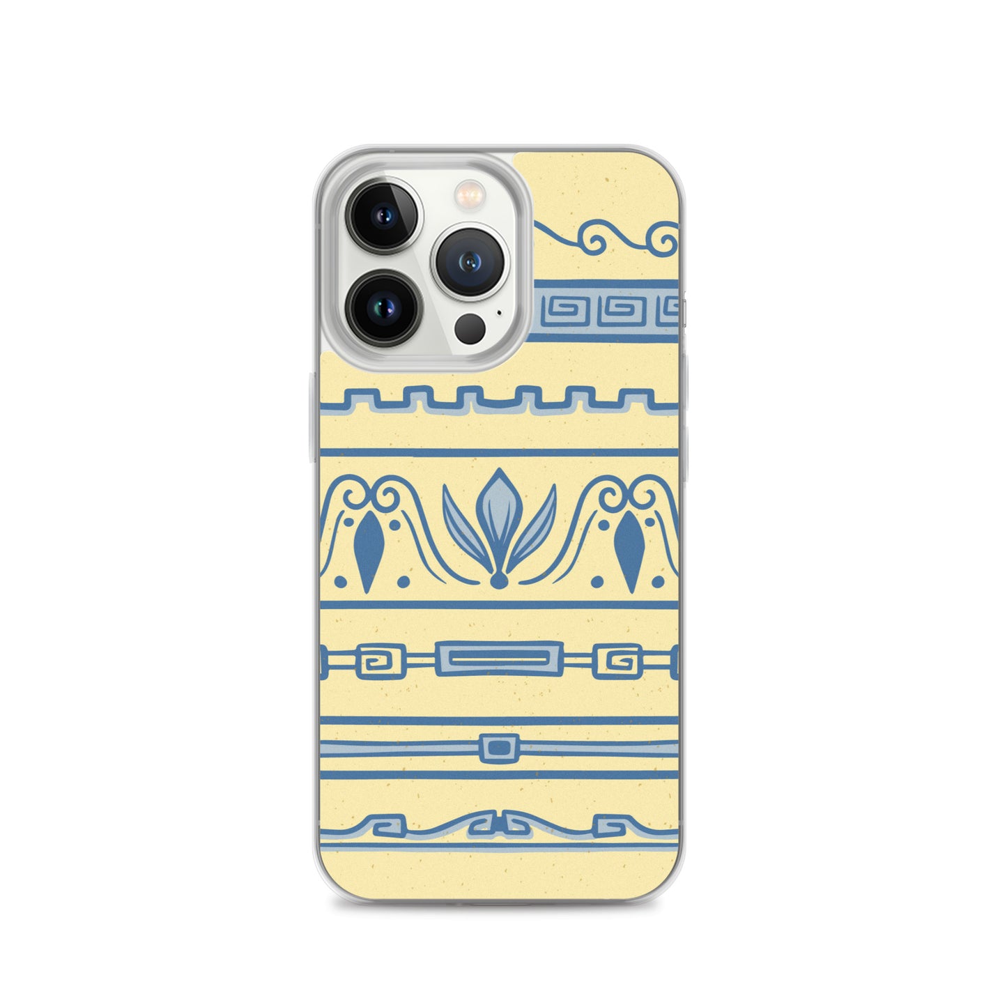 Watercolor Yellow Greek Clear Case for iPhone®