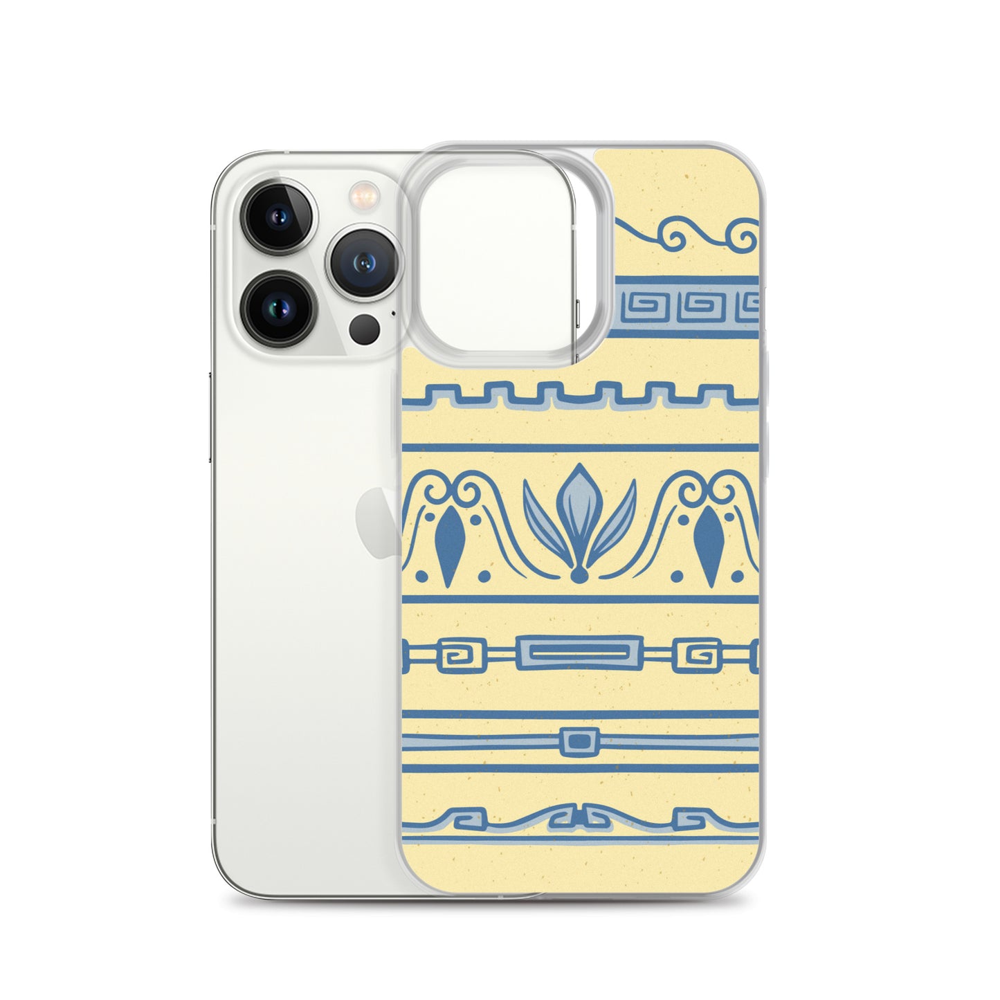 Watercolor Yellow Greek Clear Case for iPhone®