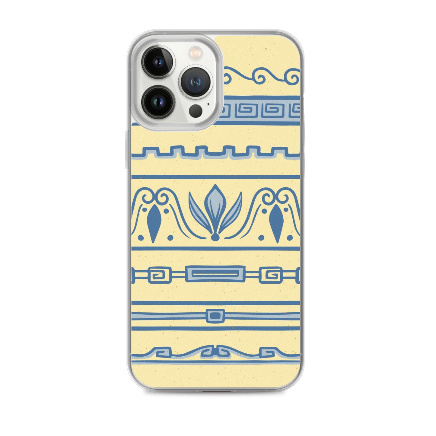 Watercolor Yellow Greek Clear Case for iPhone®
