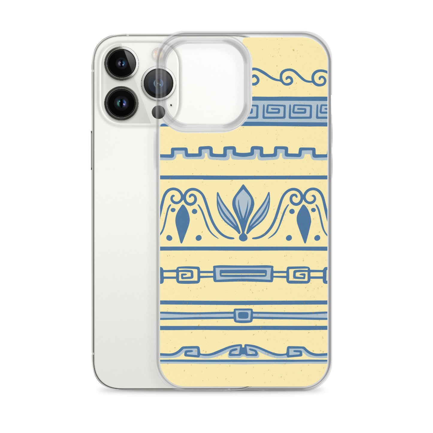 Watercolor Yellow Greek Clear Case for iPhone®