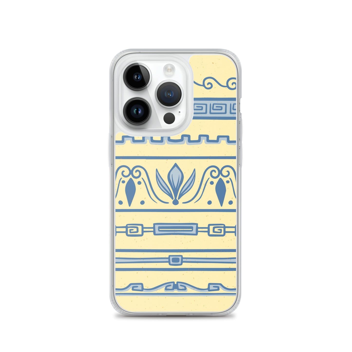 Watercolor Yellow Greek Clear Case for iPhone®