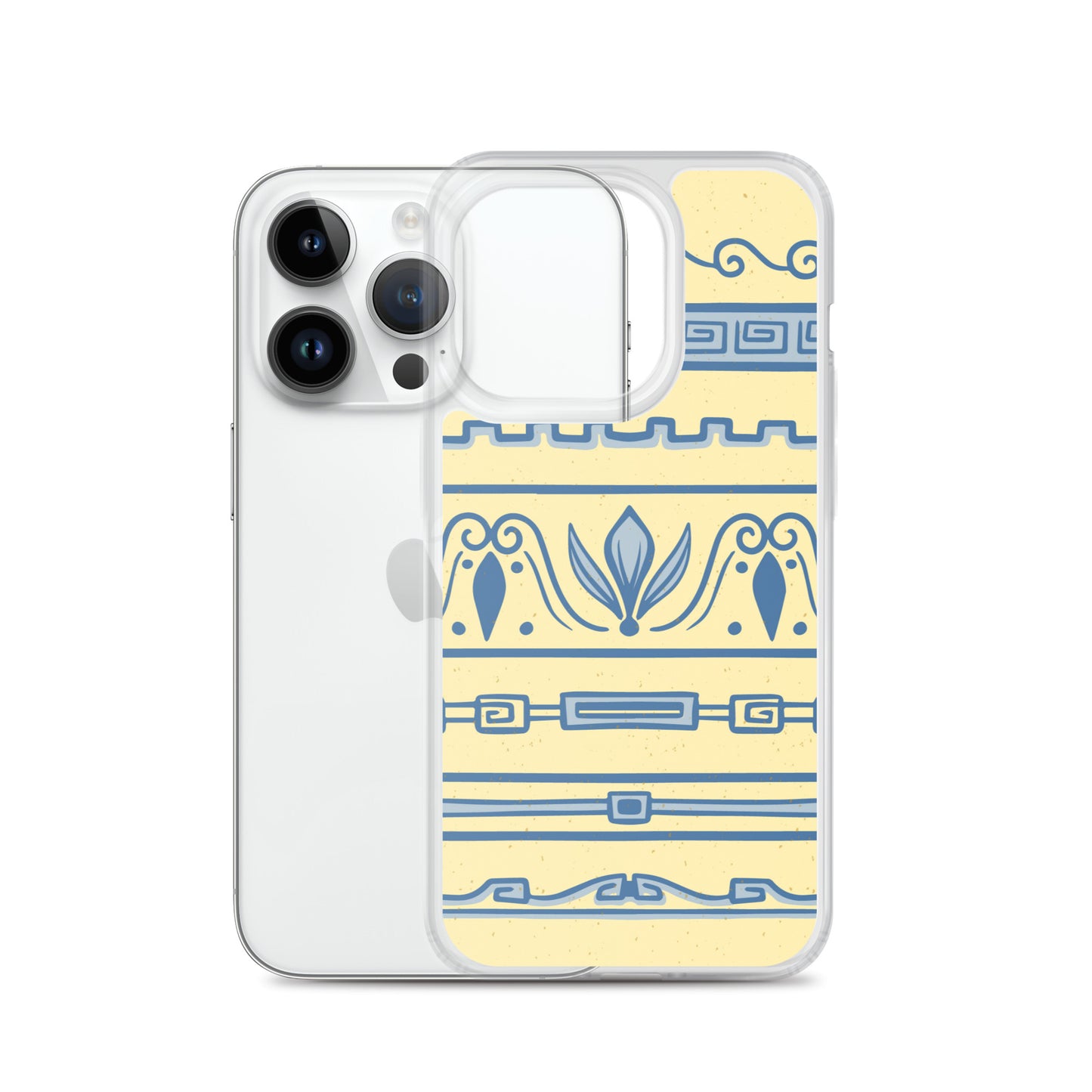 Watercolor Yellow Greek Clear Case for iPhone®