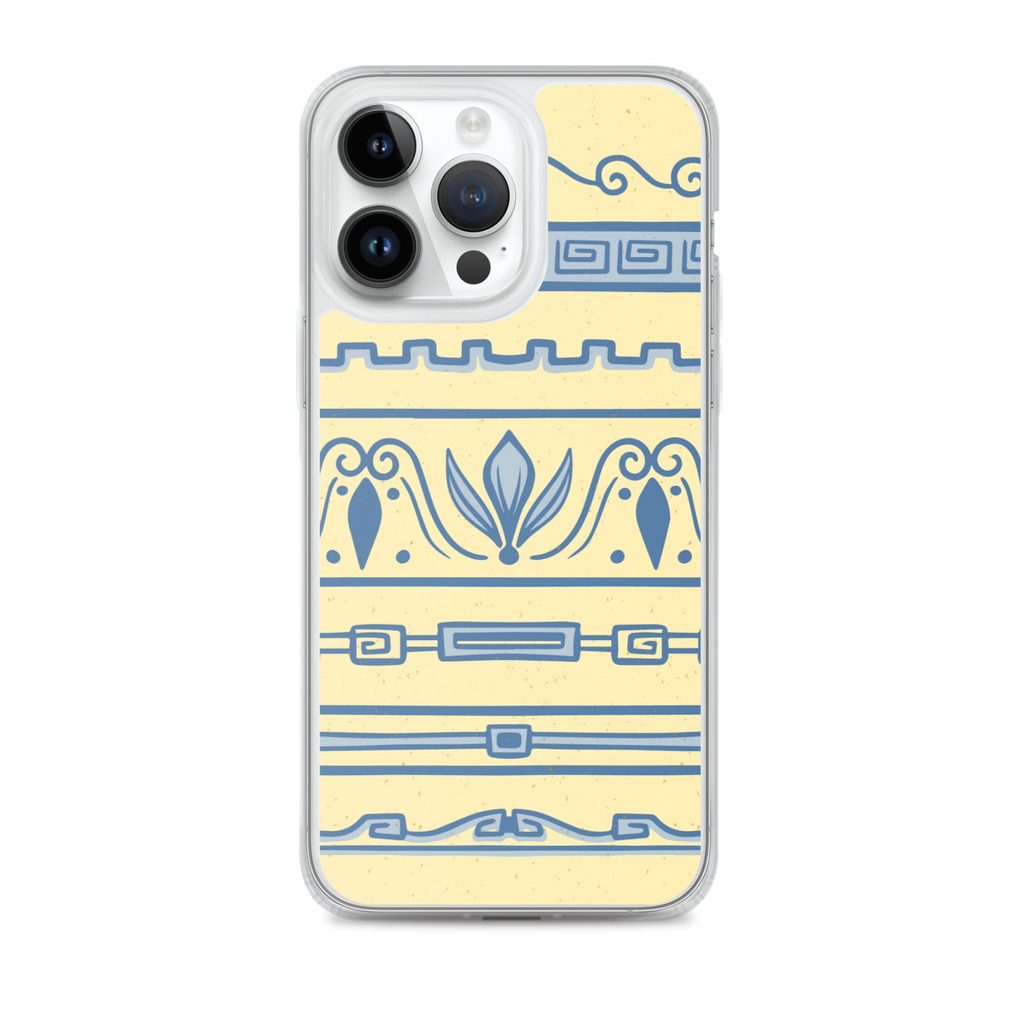 Watercolor Yellow Greek Clear Case for iPhone®
