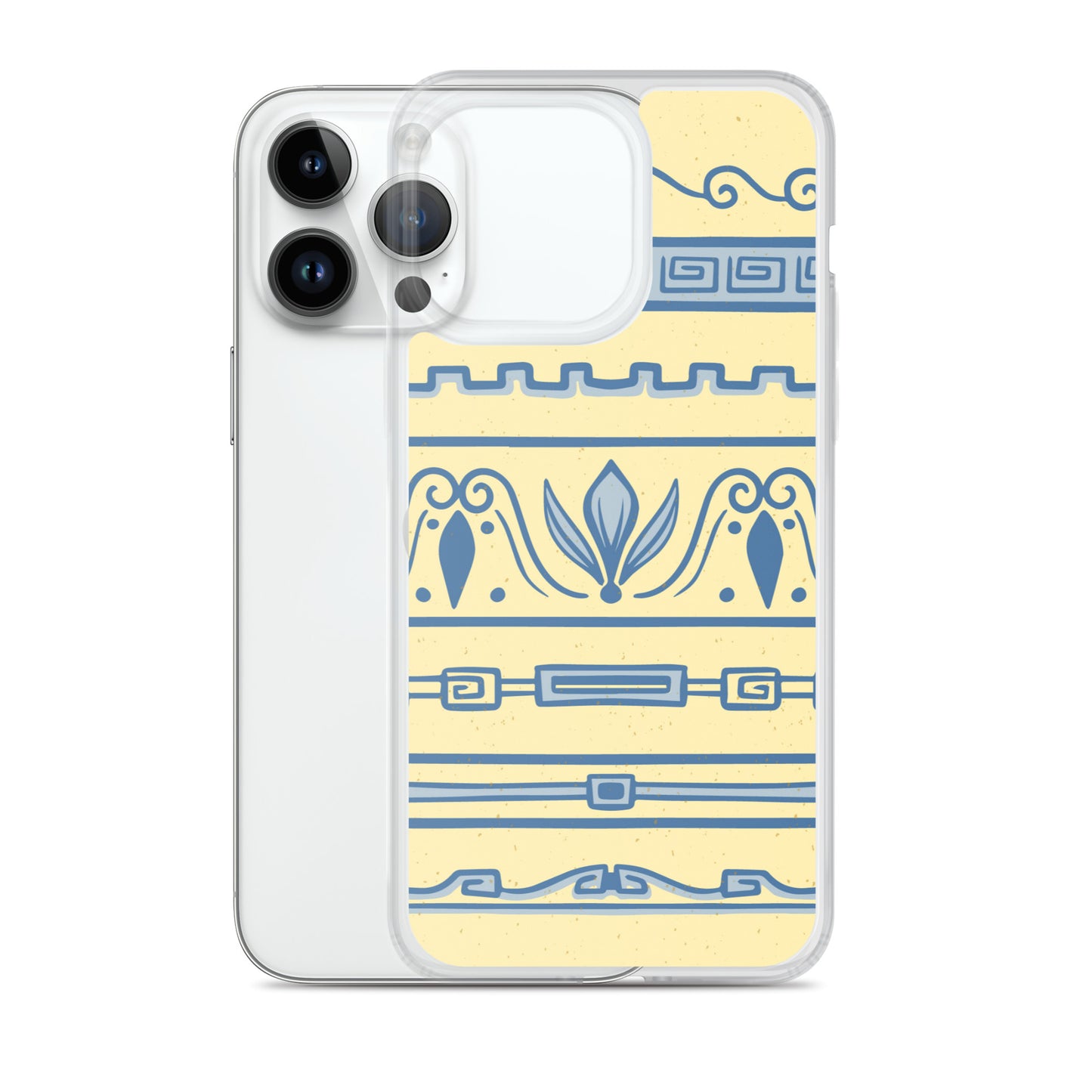 Watercolor Yellow Greek Clear Case for iPhone®