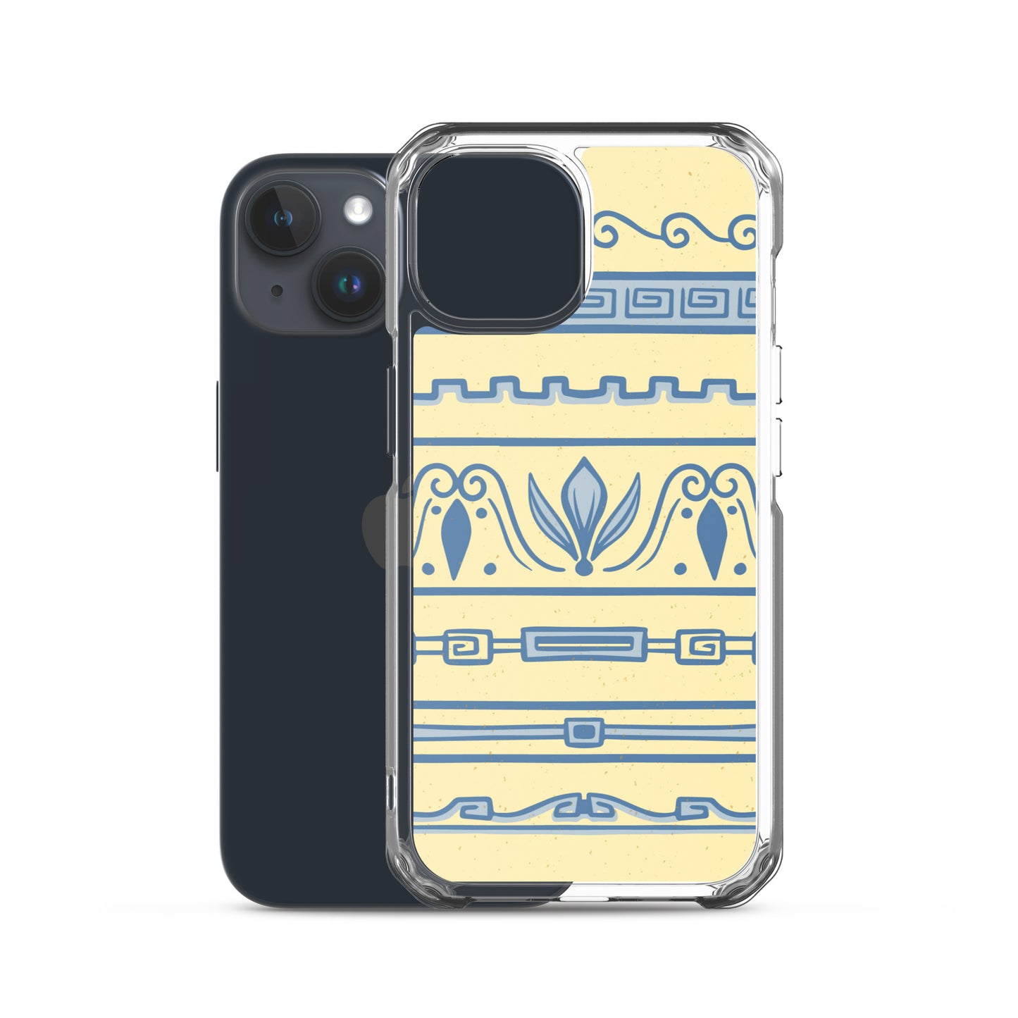Watercolor Yellow Greek Clear Case for iPhone®