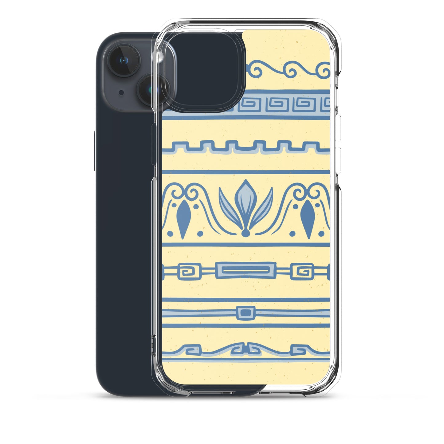 Watercolor Yellow Greek Clear Case for iPhone®