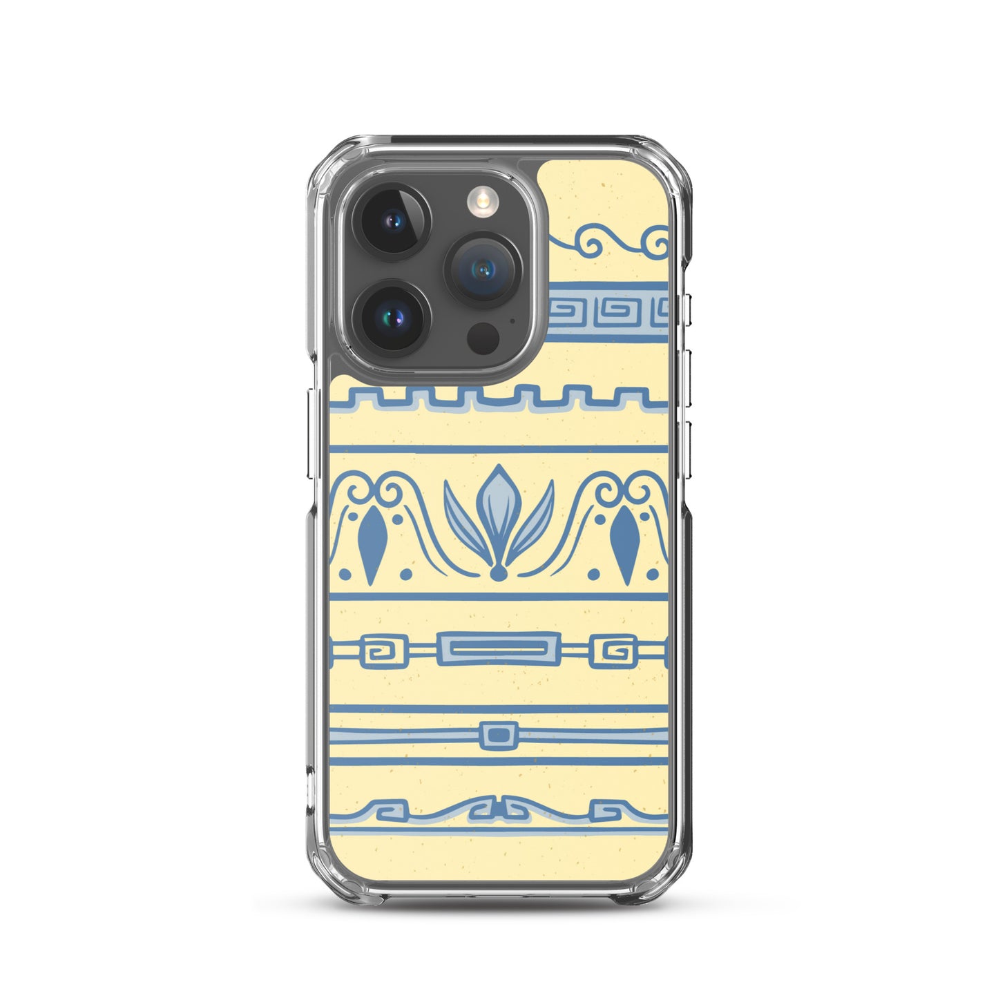 Watercolor Yellow Greek Clear Case for iPhone®