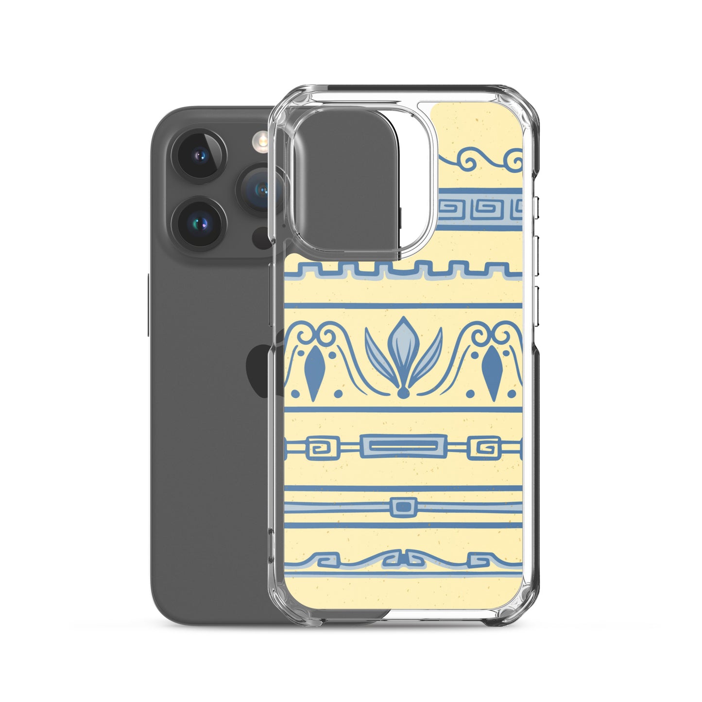 Watercolor Yellow Greek Clear Case for iPhone®