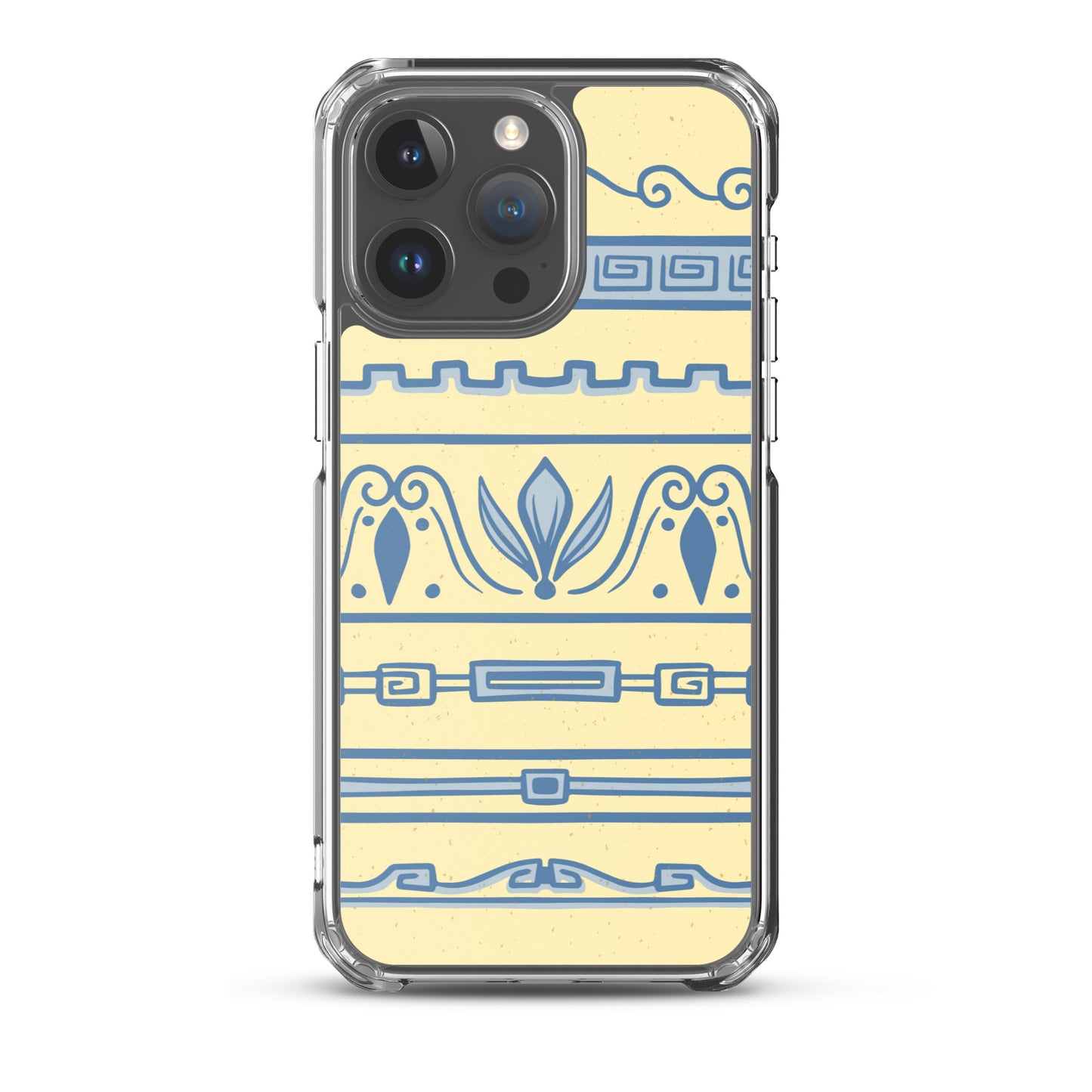 Watercolor Yellow Greek Clear Case for iPhone®