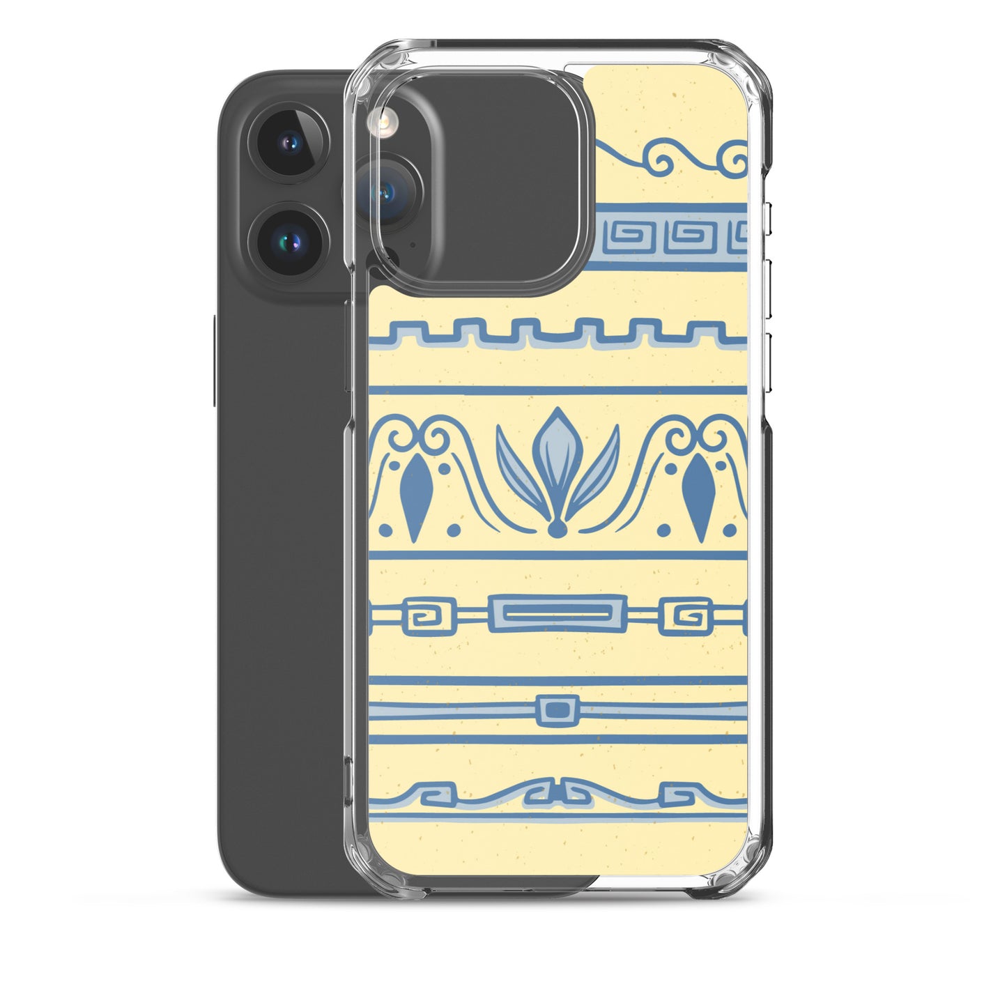 Watercolor Yellow Greek Clear Case for iPhone®