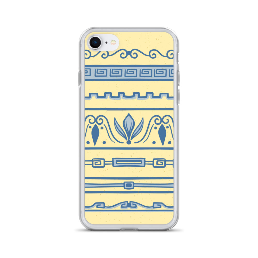 Watercolor Yellow Greek Clear Case for iPhone®
