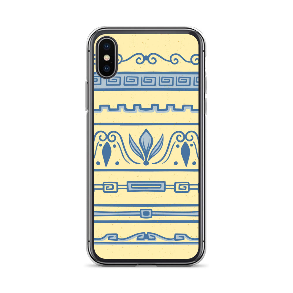 Watercolor Yellow Greek Clear Case for iPhone®