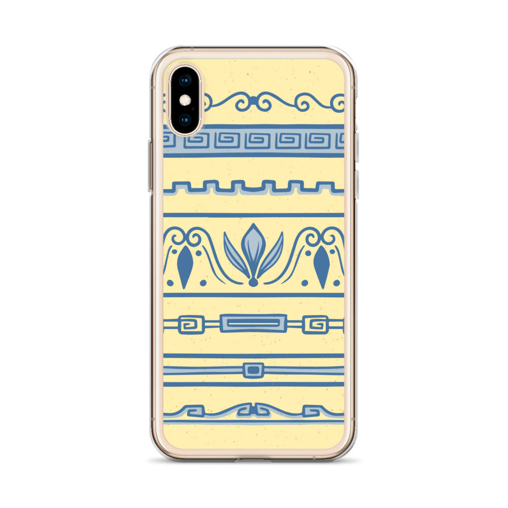 Watercolor Yellow Greek Clear Case for iPhone®