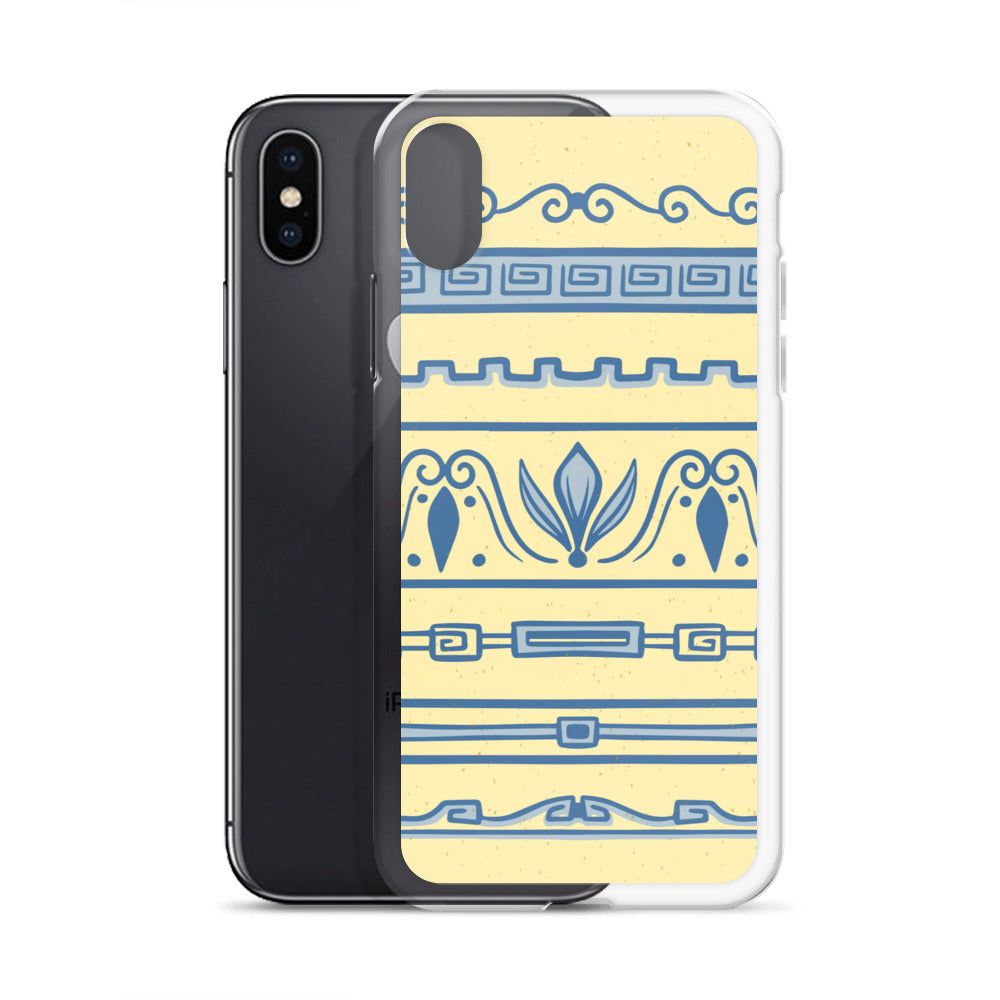 Watercolor Yellow Greek Clear Case for iPhone®