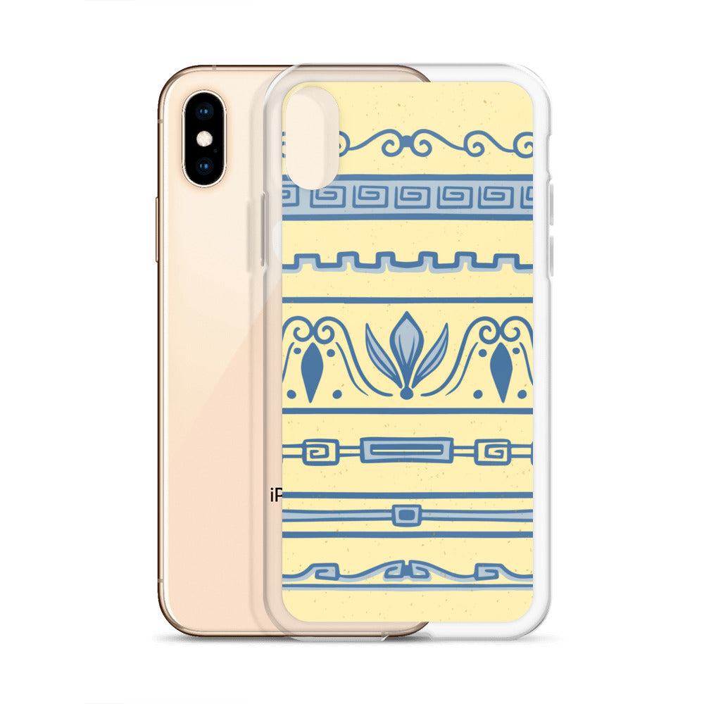 Watercolor Yellow Greek Clear Case for iPhone®