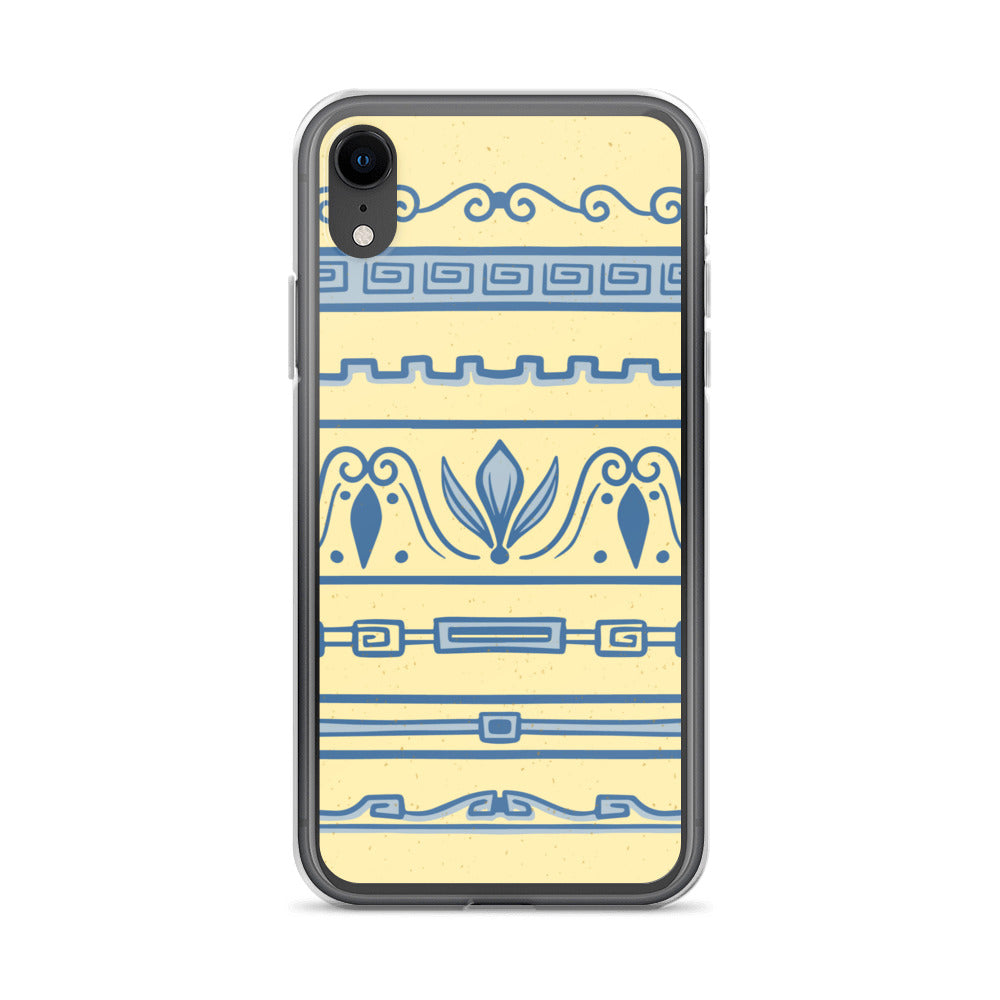 Watercolor Yellow Greek Clear Case for iPhone®