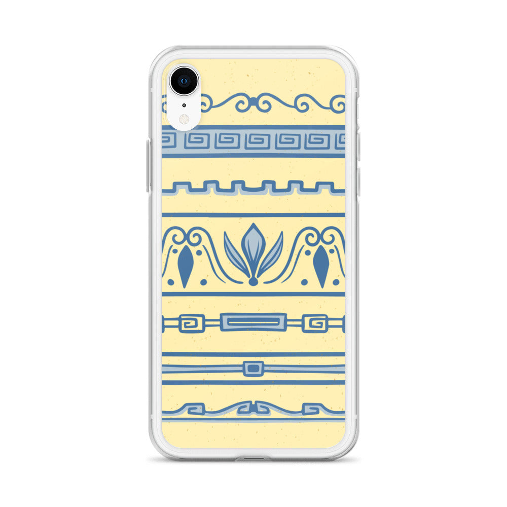 Watercolor Yellow Greek Clear Case for iPhone®