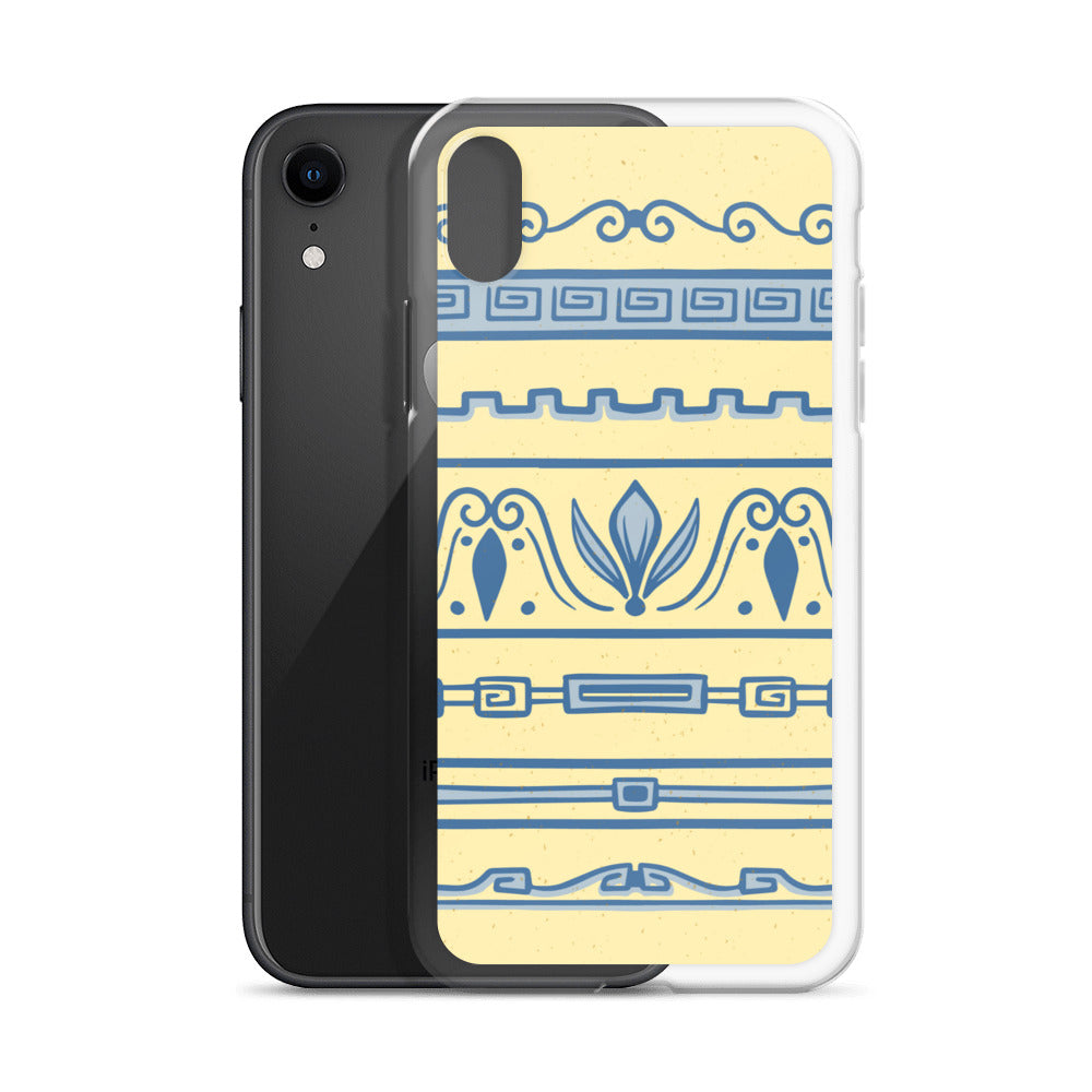 Watercolor Yellow Greek Clear Case for iPhone®