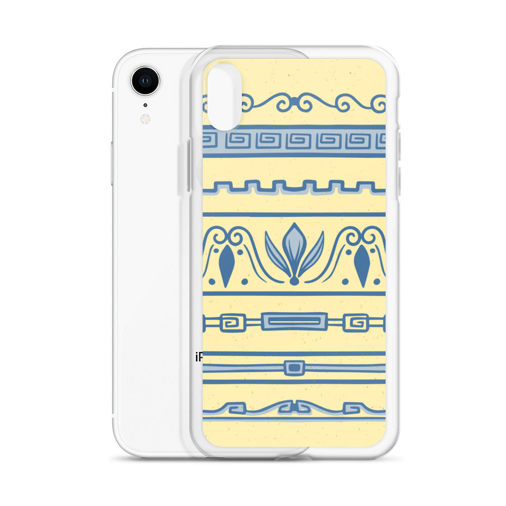 Watercolor Yellow Greek Clear Case for iPhone®