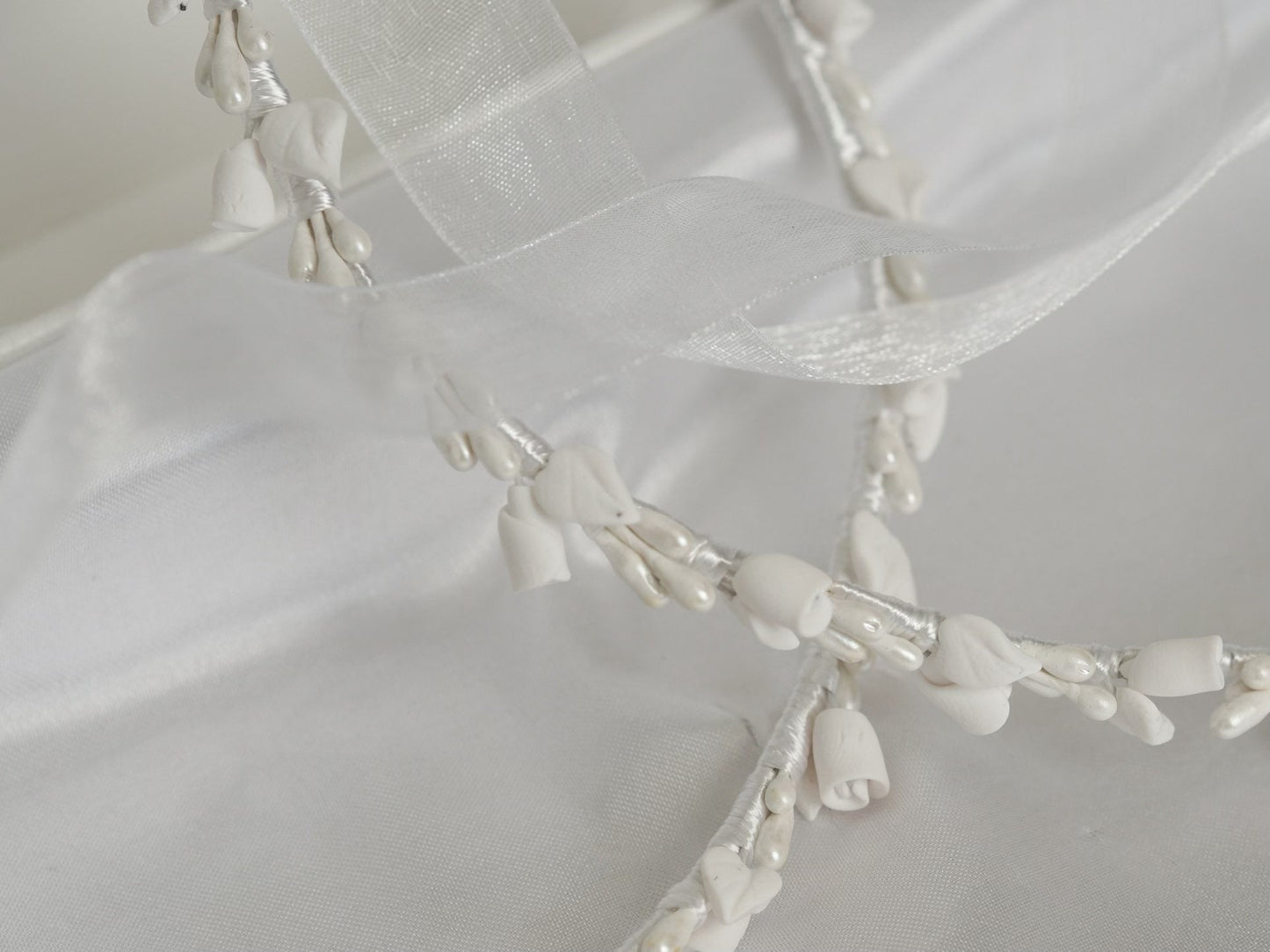 Elegant Stefana - Greek Wedding Crowns | Ivory/White | Bridal Crowns | Traditional Greek Stefana