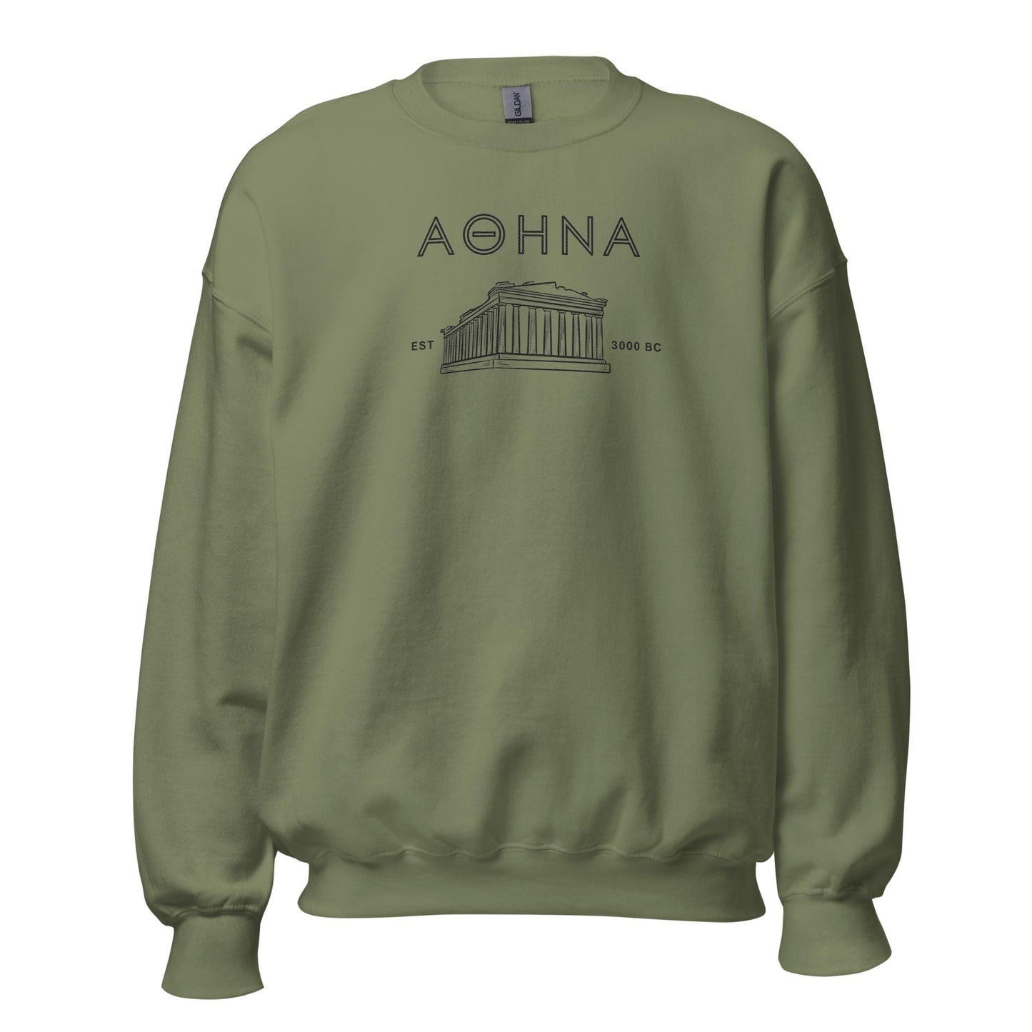 Athens Greece Embroidered Unisex Sweatshirt - Cozy and Stylish Sweatshirt for Travel Lovers and Locals