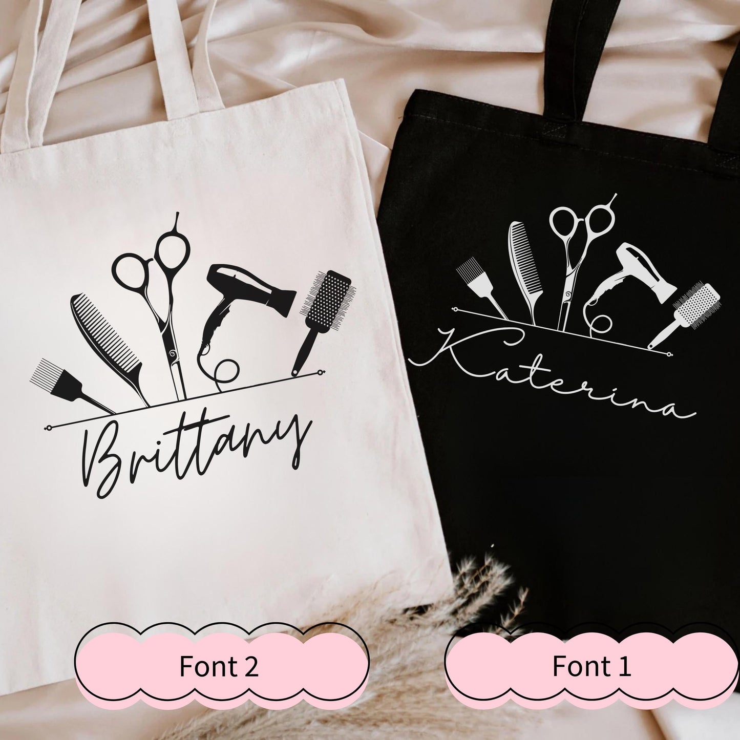 Personalized Name Hairdresser Tote Bag - Perfect Gift for Stylists, Graduates & Beauty Professionals Custom Gift, Tote Bag Custom Name
