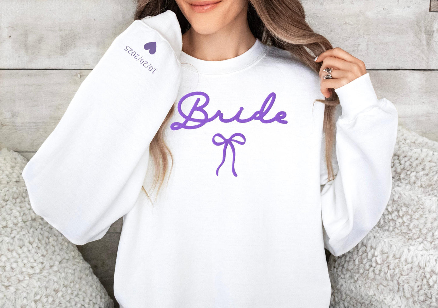 Personalized Bride Sweatshirt, Bride Embroidered Sweatshirt
White Bride Sweatshirt
Wedding Sweatshirt
Custom Bridal Sweatshirt
Embroidered Sweatshirt
Bride Gift Ideas
Bridal Shower Gift
Wedding Day Sweatshirt
Bride Sweatshirt Custom