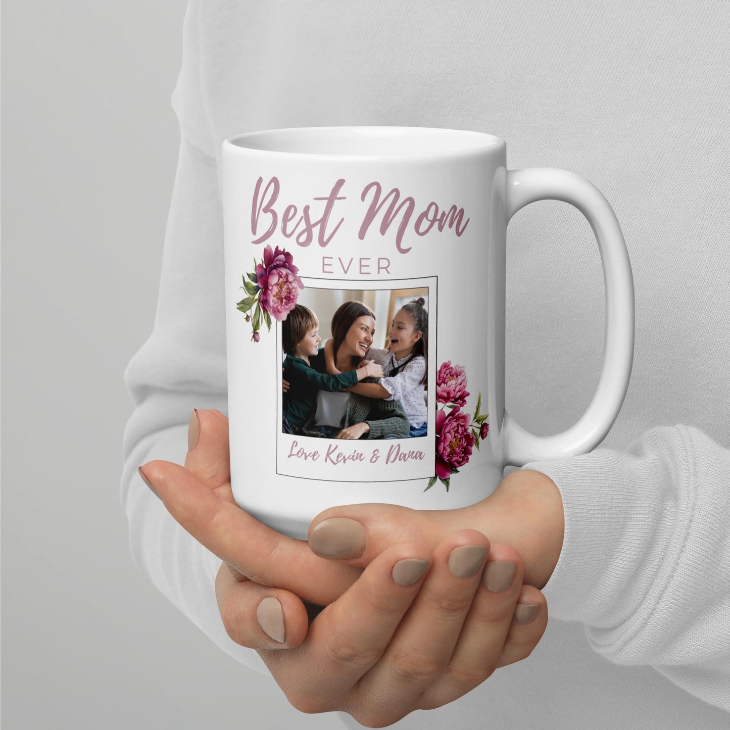 Custom Photo Mug for Mom | Personalized Mother’s Day Gift | Birthday Mug for Mom | Best Mom Ever Mug | Custom Ceramic Coffee Mug | Sentimental Gift for Her | Mama Mug | Photo Mug Gift | Unique Tea Mug Grandma Mug Mother-in-Law Mug | Custom Coffee Mug