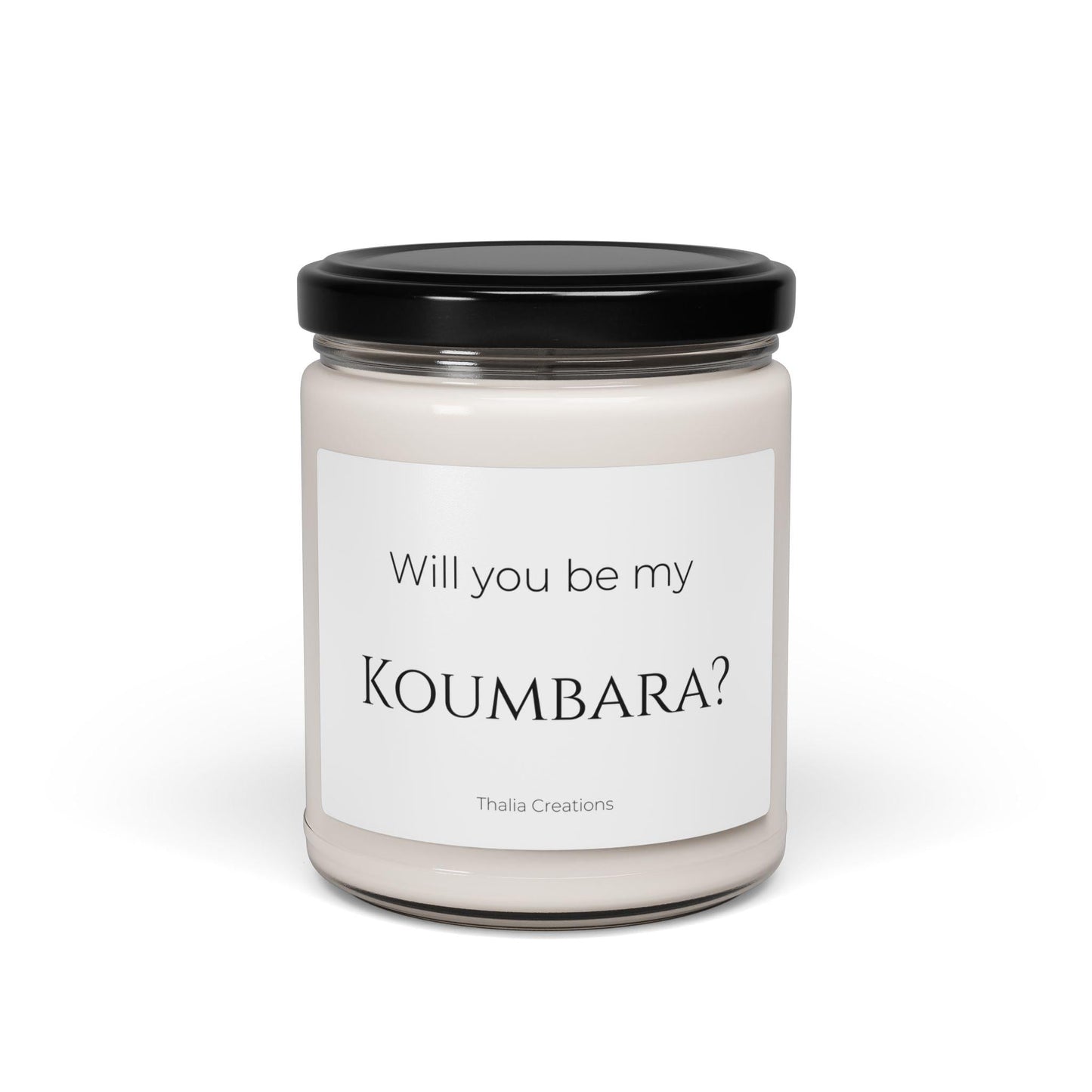 Will You Be My Koumbara? Candle Bridesmaid Proposal Gift Greek Wedding Personalized Candle Bridesmaid Gift Wedding Gift