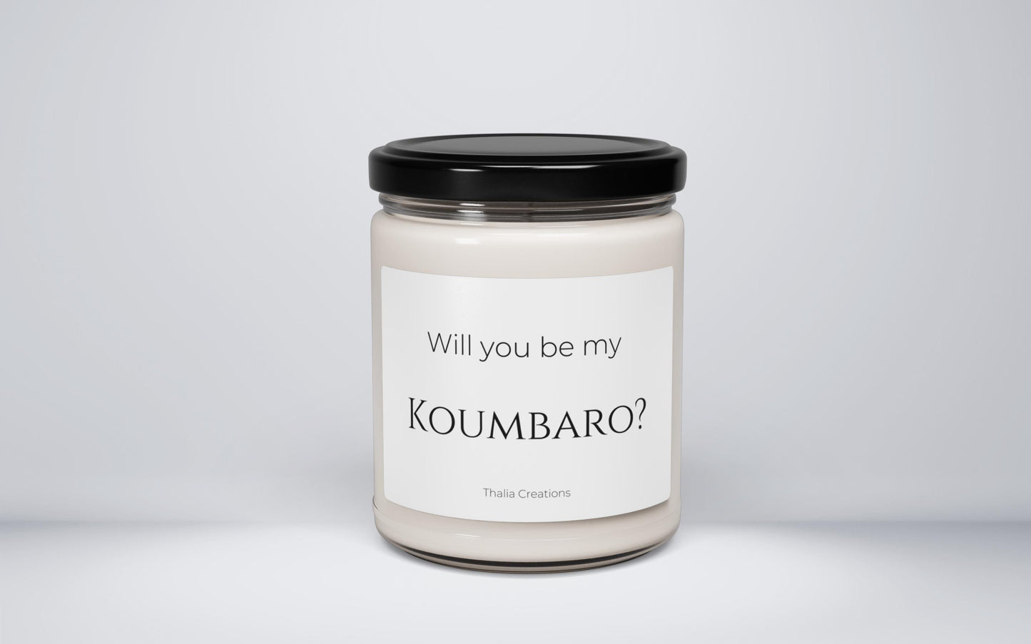 Will You Be My Koumbaro? Candle Groomsman Proposal Gift Greek Wedding Personalized Candle Groomsman Gift Wedding Gift