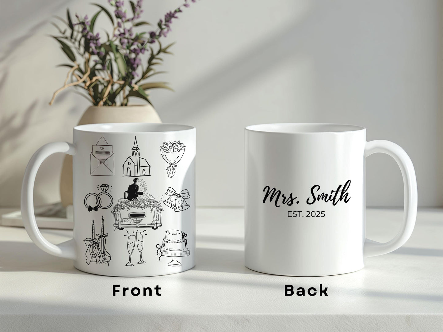 Personalized Bride Mug, Custom Bachelorette Mug, Going to the Chapel Mug, Bridal Shower Gift, Wedding Gift, Custom Name Mug, Bride to Be Mug, Wedding Day Gift, Engagement Gift, Bride Squad Mug, Bridesmaid Gift, Custom Wedding Mug, Bridal Party Mug.