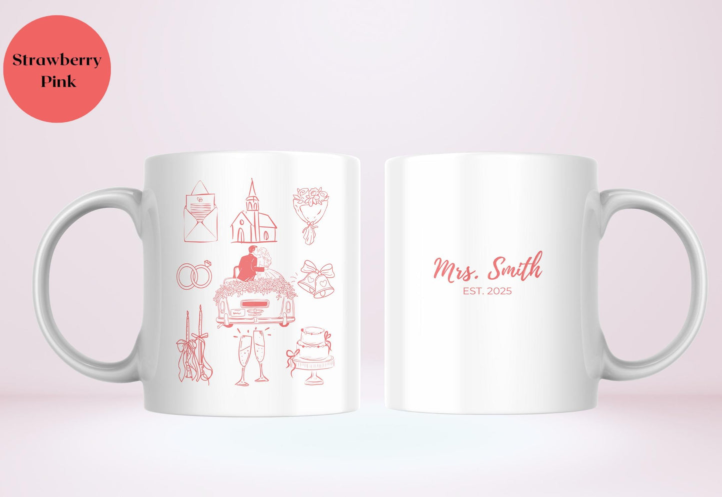 Personalized Bride Mug, Custom Bachelorette Mug, Going to the Chapel Mug, Bridal Shower Gift, Wedding Gift, Custom Name Mug, Bride to Be Mug, Wedding Day Gift, Engagement Gift, Bride Squad Mug, Bridesmaid Gift, Custom Wedding Mug, Bridal Party Mug.
