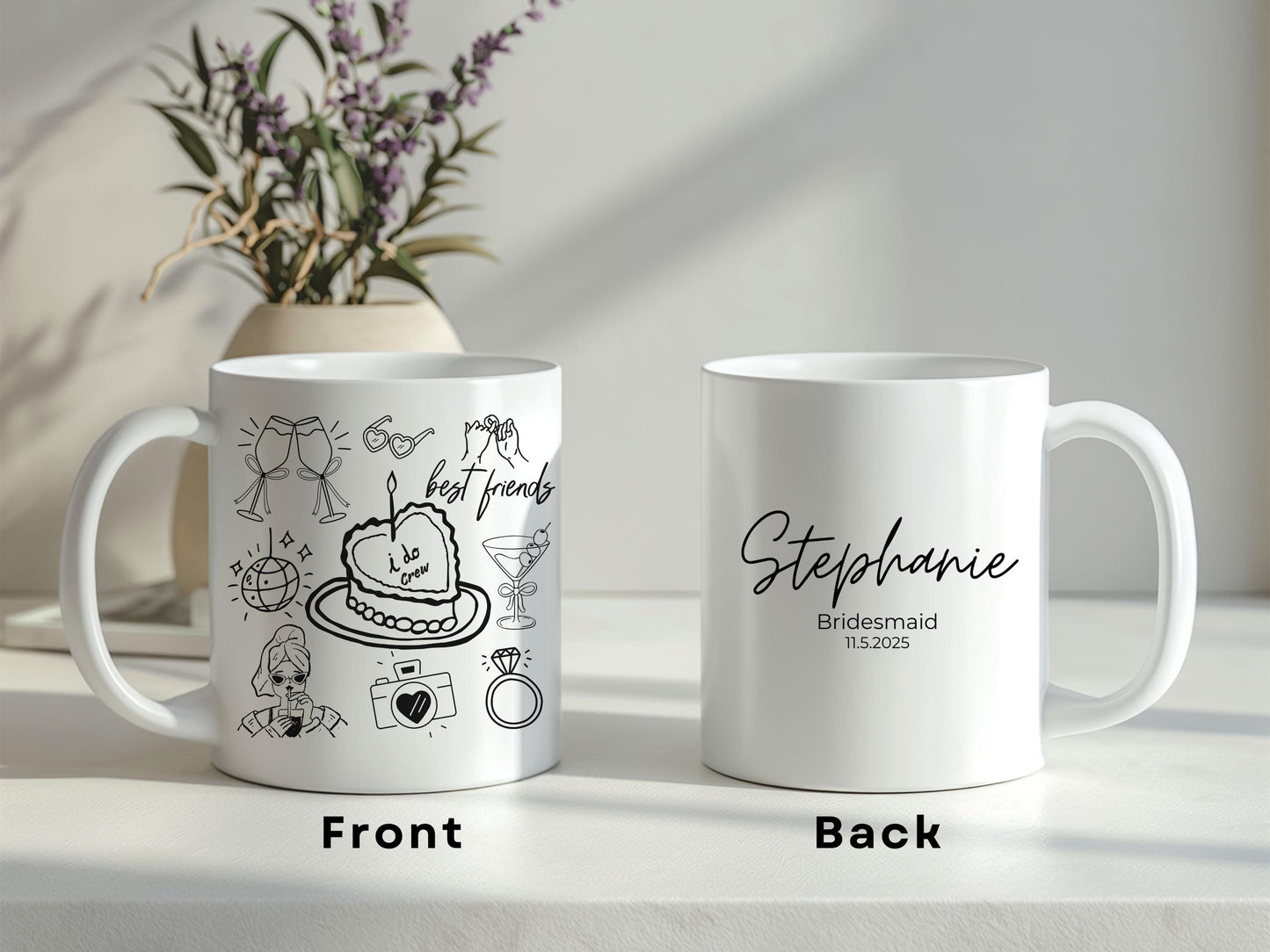 Bridesmaid Proposal Mug | Going to the Chapel Mug | Personalized Bridal Party Gift | Maid of Honor, Matron of Honor Mug | Bachelorette Proposal Gift | Custom Bridesmaid Mug | Wedding Party Gift Personalized Proposal Mug | Unique Bridal Party Keepsake