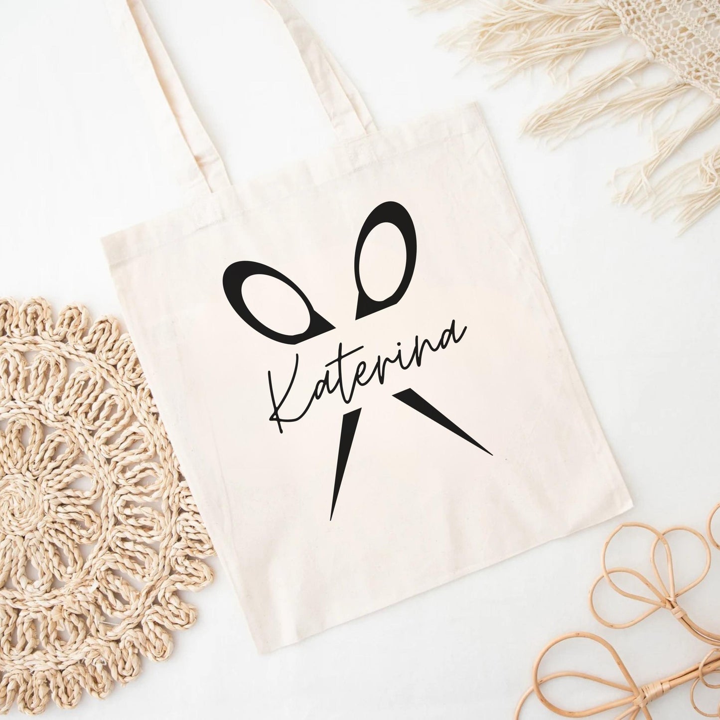 Personalized Name Hairdresser Tote Bag - Perfect Gift for Stylists, Graduates & Beauty Professionals Custom Gift, Tote Bag Custom Name