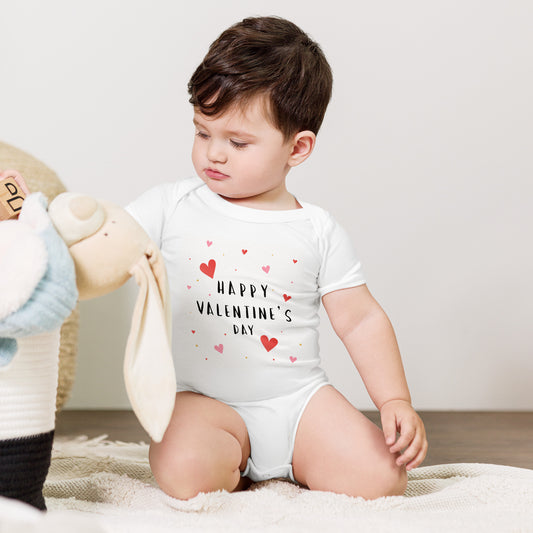 Valentines day Baby short sleeve one piece