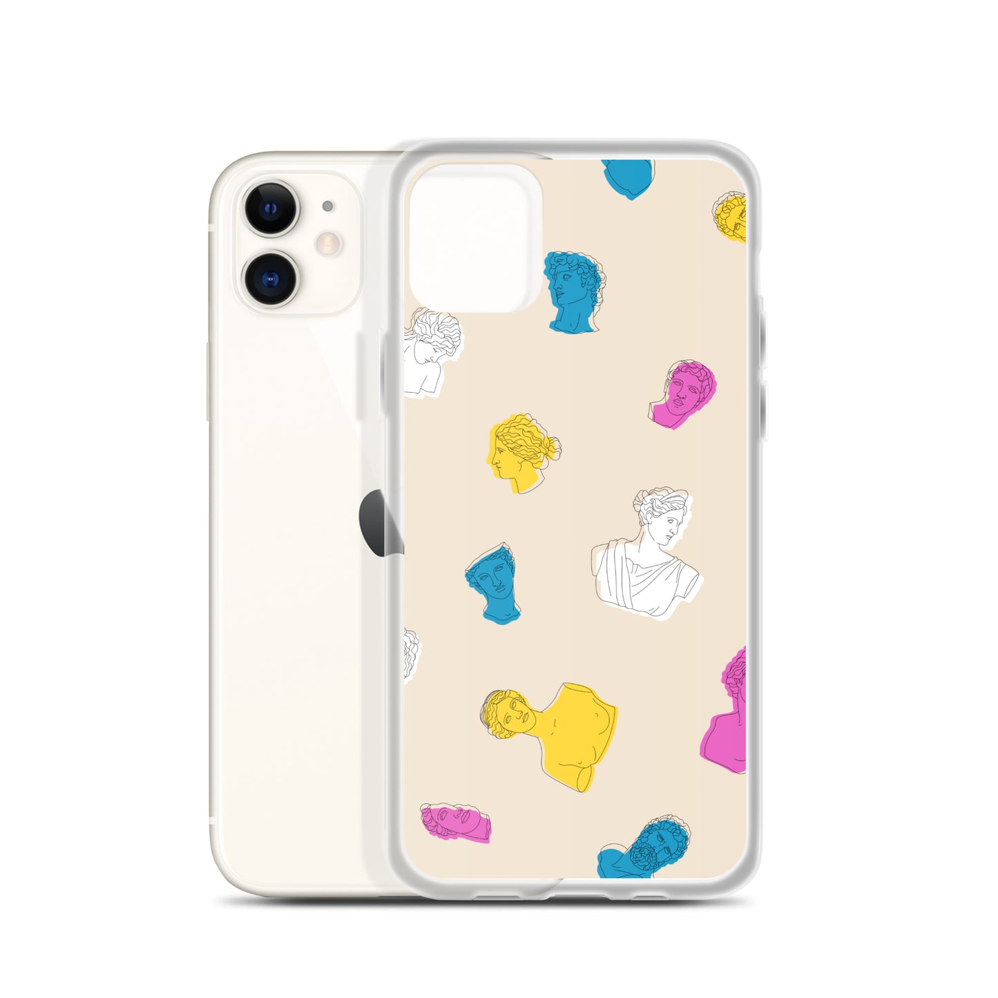 Retro Greek God Clear Case for iPhone®
