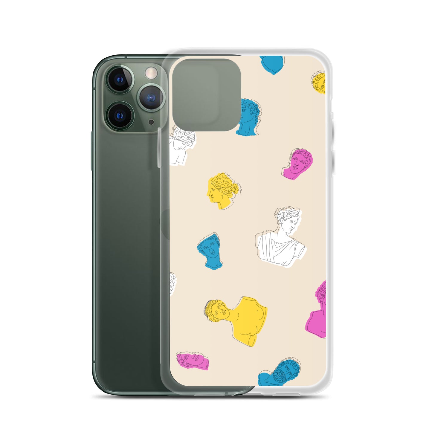 Retro Greek God Clear Case for iPhone®